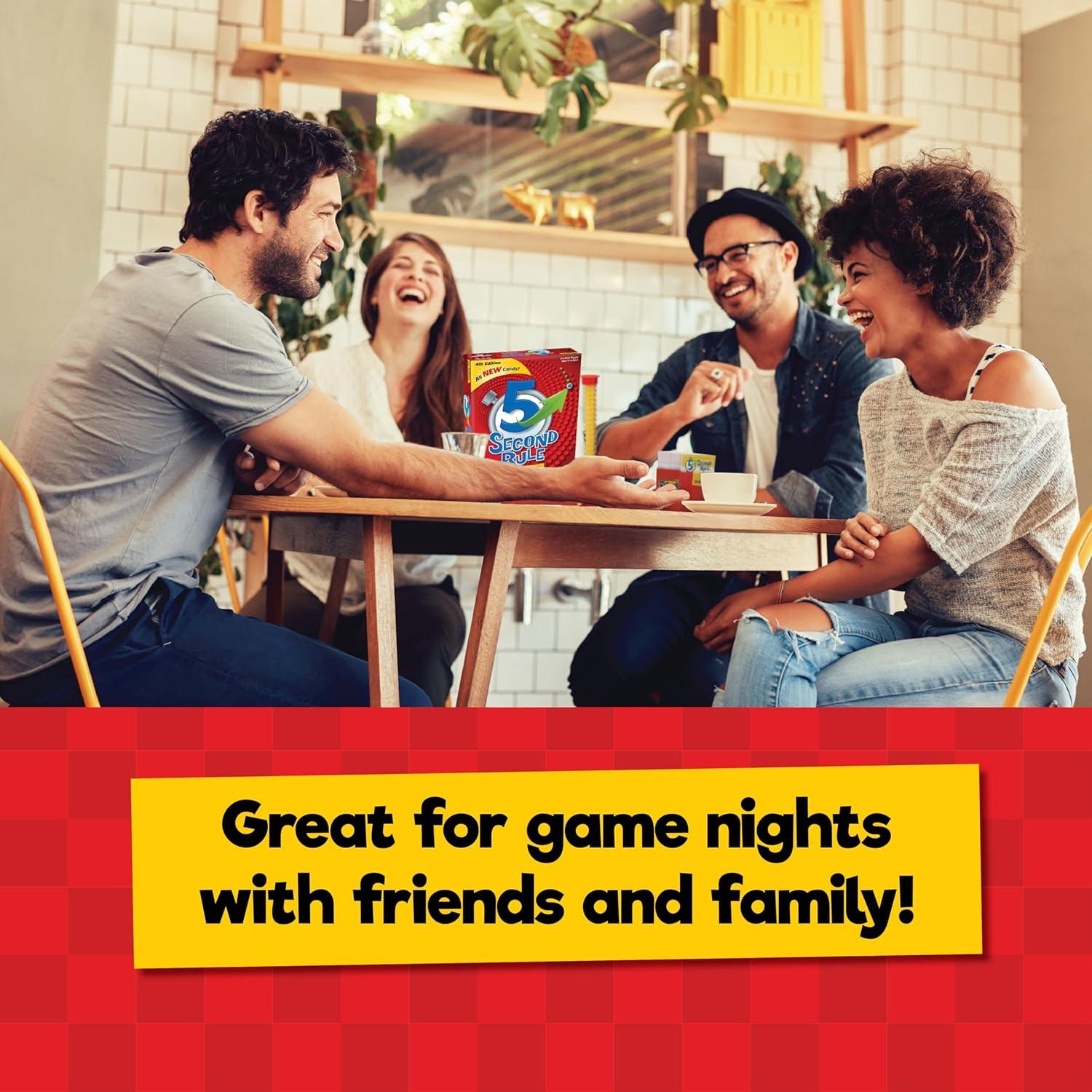 image5 Second Rule Game  Simple Questions Card Game for Family Fun Party Kids Travel Game Night ampamp Sleepovers  Think Fast and Shout Out Answers  For Ages 105 Second Rule