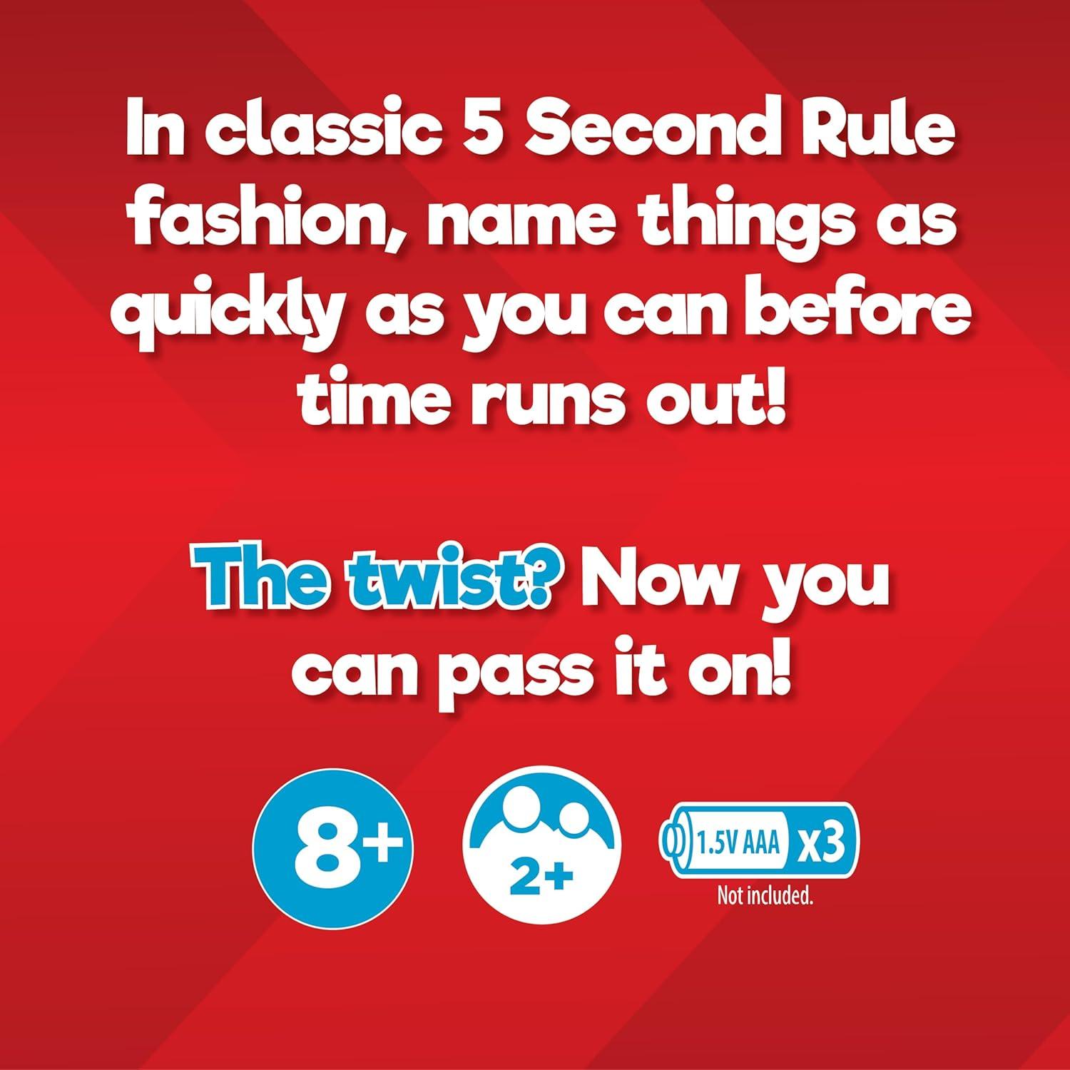image5 Second Rule Relay  Family Party Game  Electronic Relay Baton  Shout It Out ampamp Pass It Fast  for 2 or More Players for Kids Ages 8 and UpModern