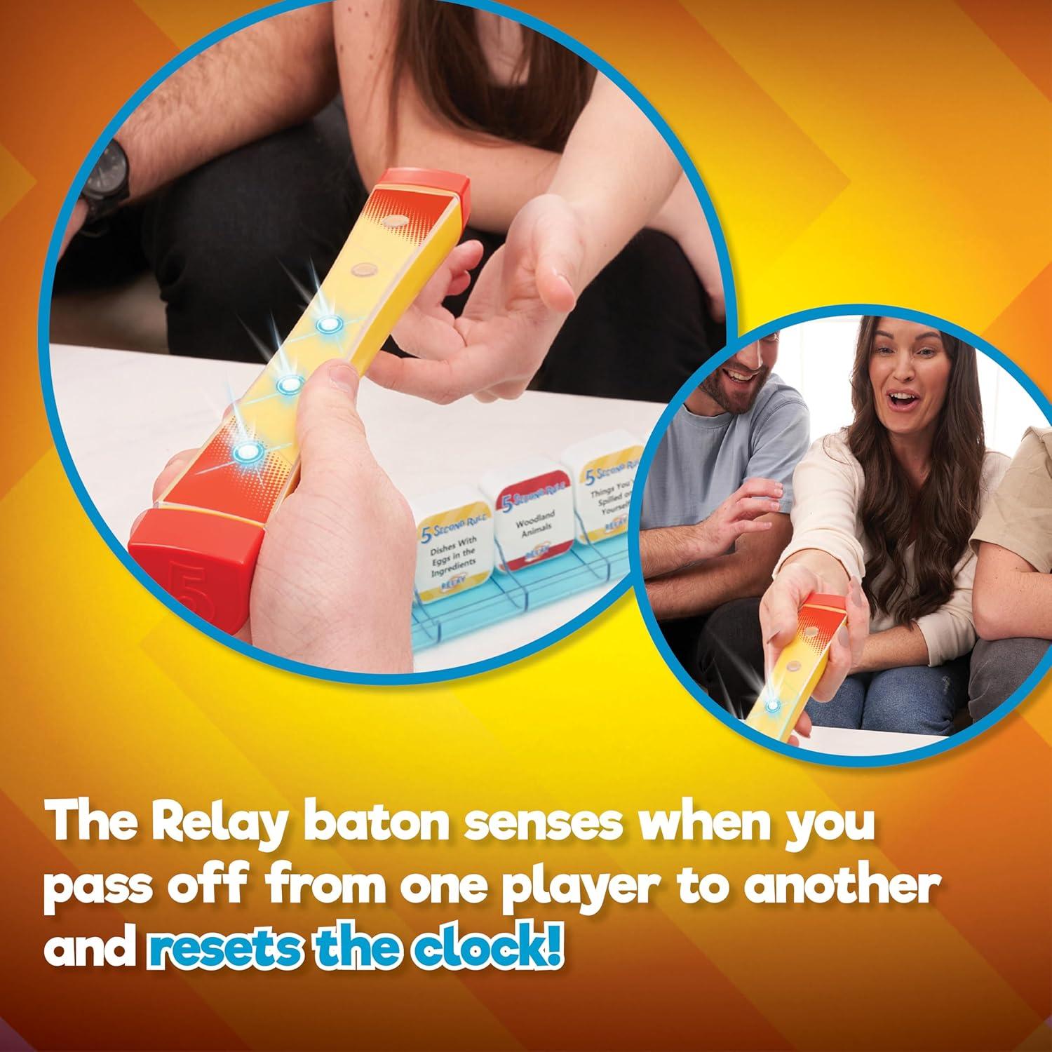 image5 Second Rule Relay  Family Party Game  Electronic Relay Baton  Shout It Out ampamp Pass It Fast  for 2 or More Players for Kids Ages 8 and UpModern