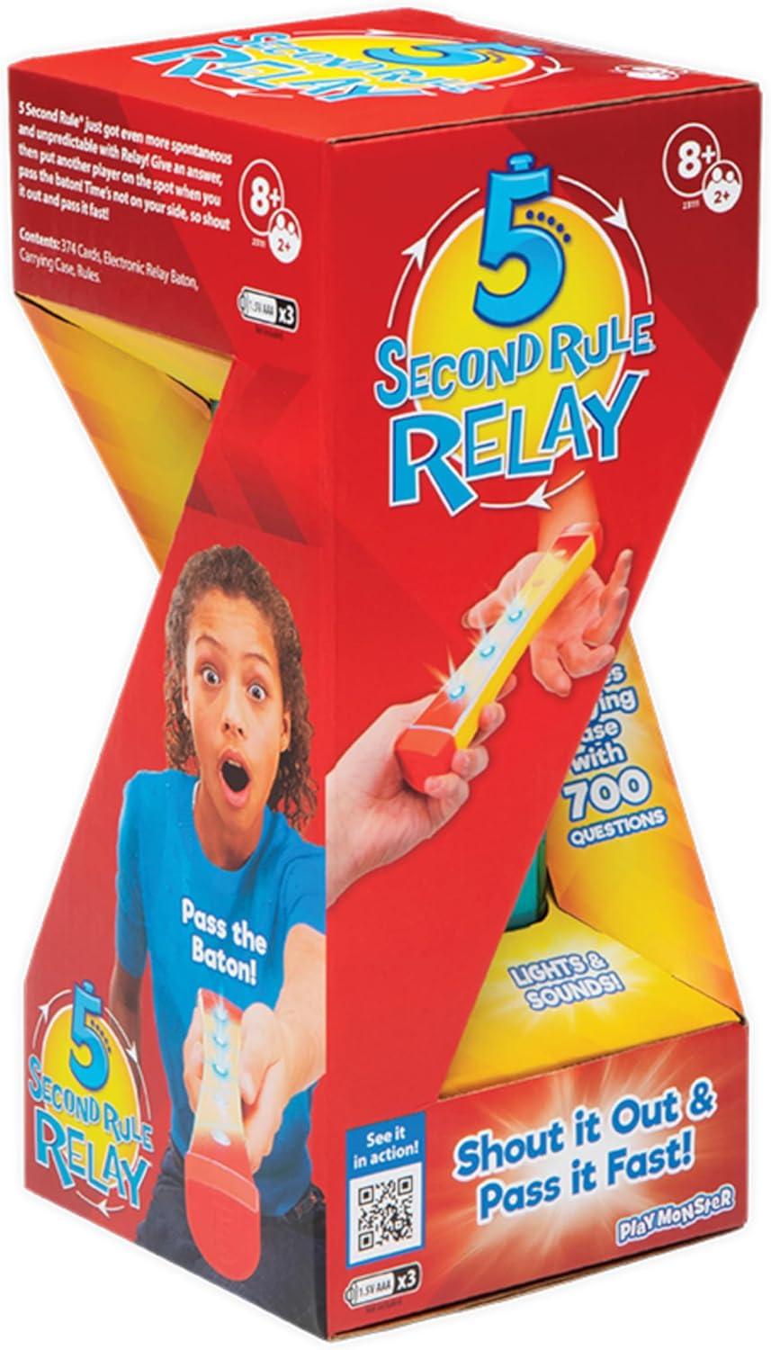 image5 Second Rule Relay  Family Party Game  Electronic Relay Baton  Shout It Out ampamp Pass It Fast  for 2 or More Players for Kids Ages 8 and UpModern