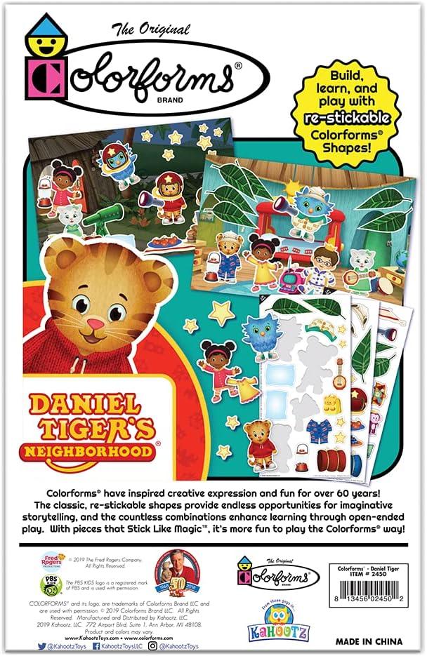 imageColorforms Bluey Set  Repositionable Pieces Stick Like Magic  Scenes and Pieces from The Show Bluey for Storytelling Imaginative Play  Ages 3Daniel Tiger