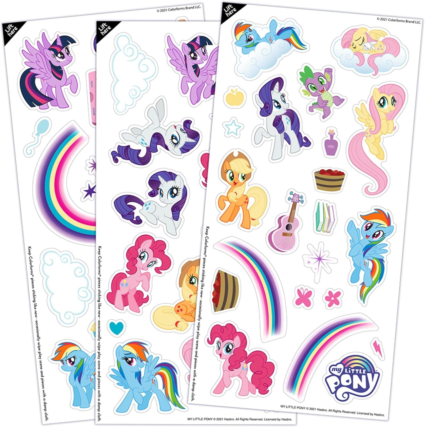 imageColorforms Bluey Set  Repositionable Pieces Stick Like Magic  Scenes and Pieces from The Show Bluey for Storytelling Imaginative Play  Ages 3My Little Pony