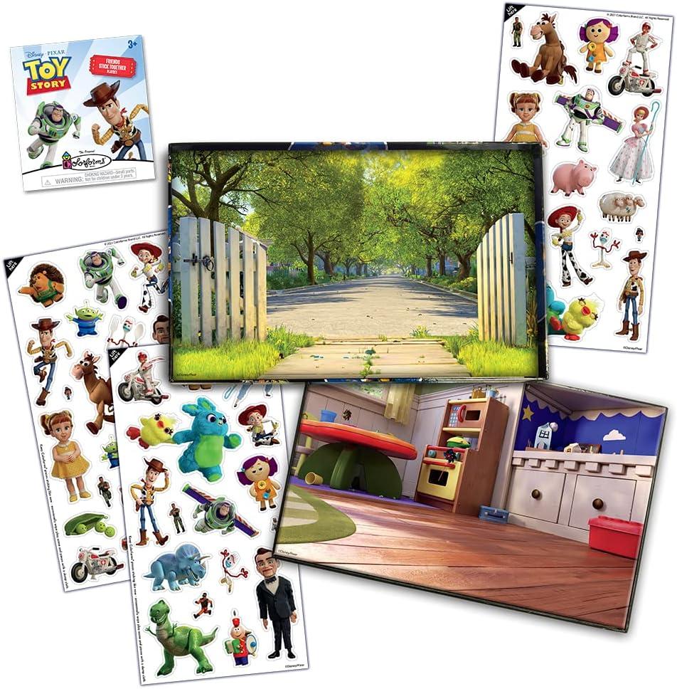 imageColorforms Bluey Set  Repositionable Pieces Stick Like Magic  Scenes and Pieces from The Show Bluey for Storytelling Imaginative Play  Ages 3Toy Story