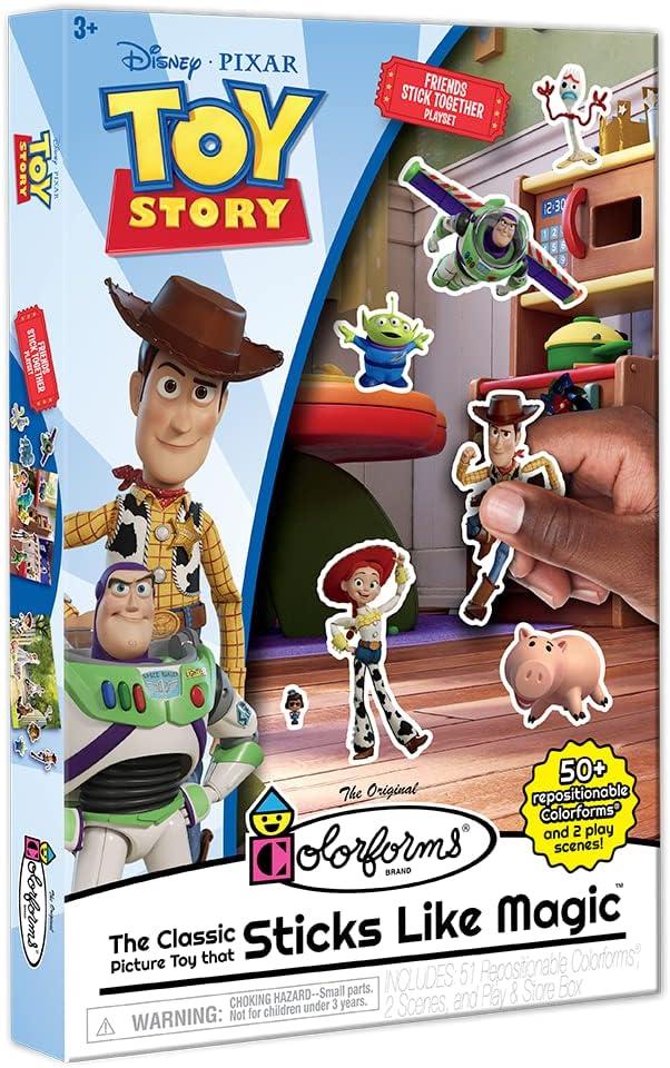 imageColorforms Bluey Set  Repositionable Pieces Stick Like Magic  Scenes and Pieces from The Show Bluey for Storytelling Imaginative Play  Ages 3Toy Story