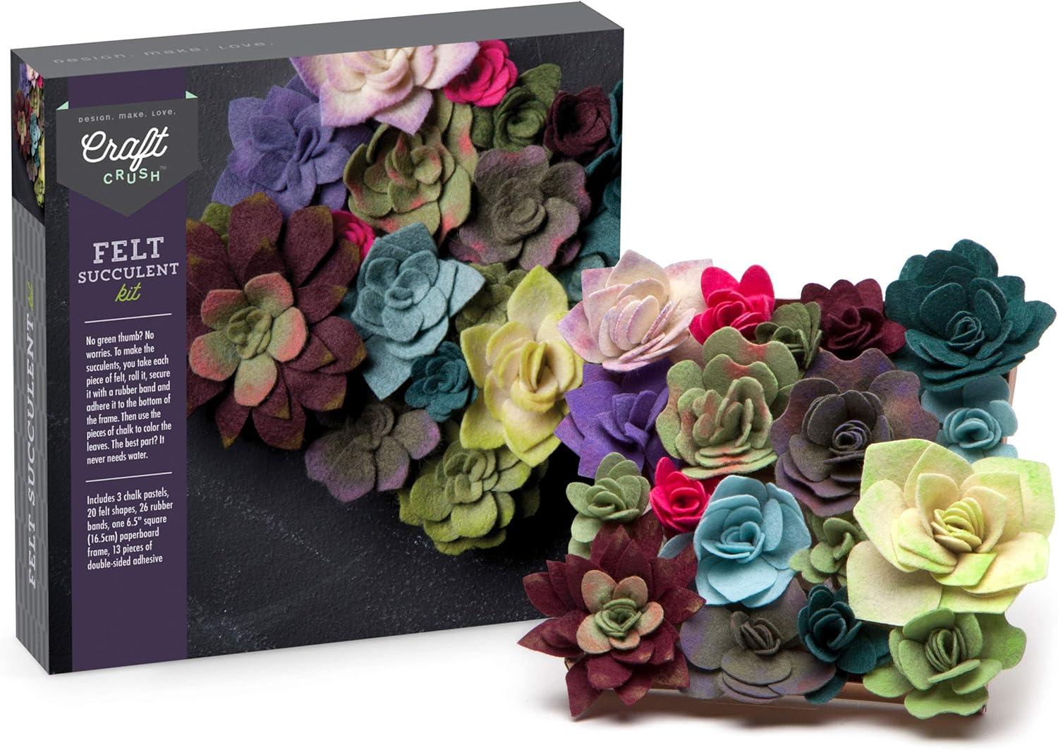 imageCraft Crush  Mini Plants Terrariums Easy Fun Arts and Craft Kit  Make 3 Charming Faux Terrariums  For Ages 13 and UpSmall
