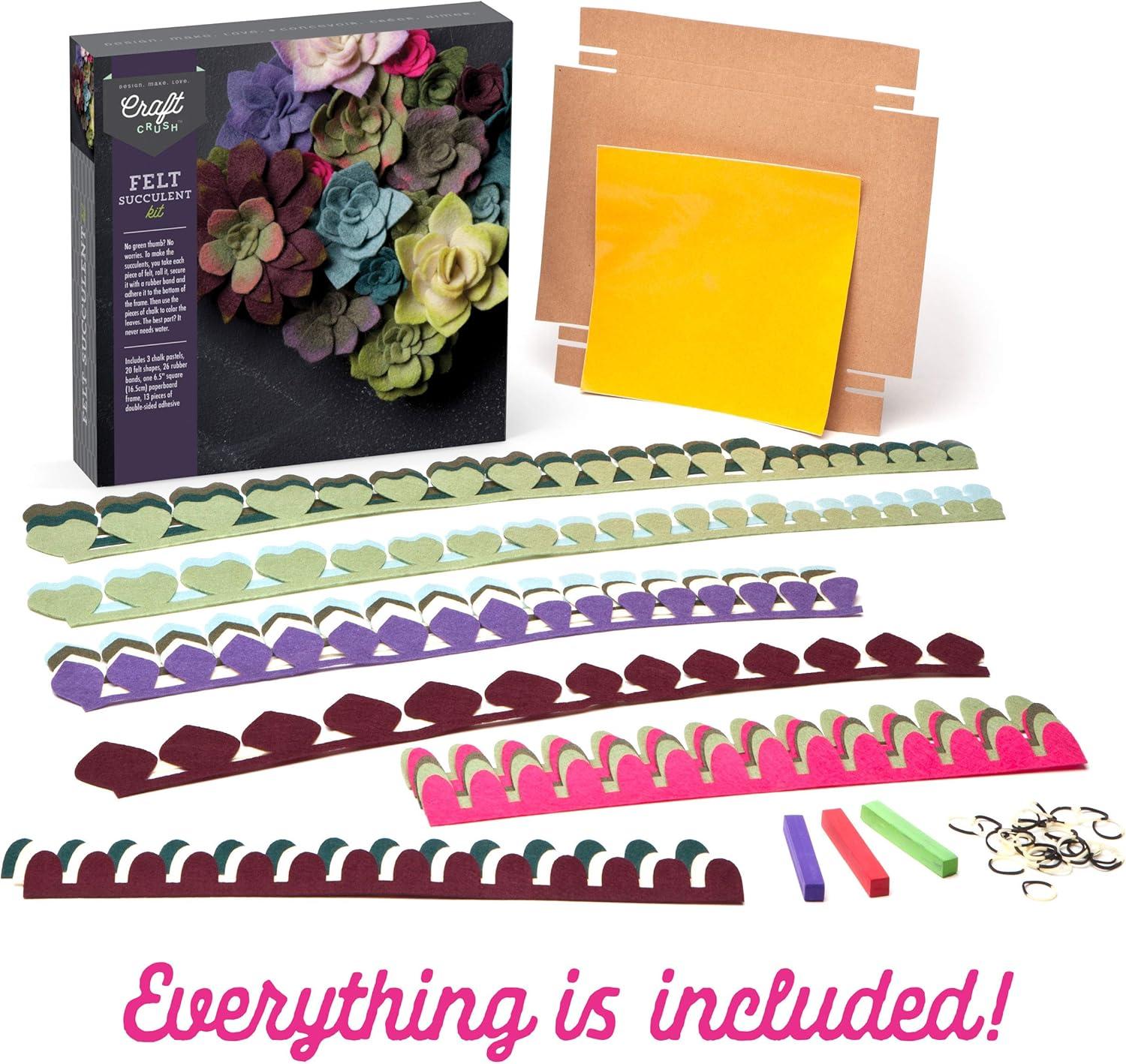 imageCraft Crush  Mini Plants Terrariums Easy Fun Arts and Craft Kit  Make 3 Charming Faux Terrariums  For Ages 13 and UpSmall