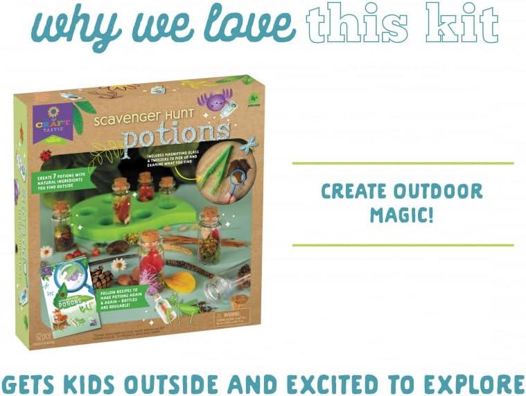 imageCraftTastic Scavenger Hunt Potions  Nature DIY Craft Kit  Create Magical Nature Potions  Makes 7 Potions  Comes with Recipe Book  Ages 4 with Adult Help