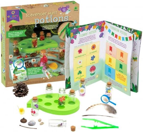 imageCraftTastic Scavenger Hunt Potions  Nature DIY Craft Kit  Create Magical Nature Potions  Makes 7 Potions  Comes with Recipe Book  Ages 4 with Adult Help