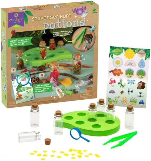 imageCraftTastic Scavenger Hunt Potions  Nature DIY Craft Kit  Create Magical Nature Potions  Makes 7 Potions  Comes with Recipe Book  Ages 4 with Adult Help