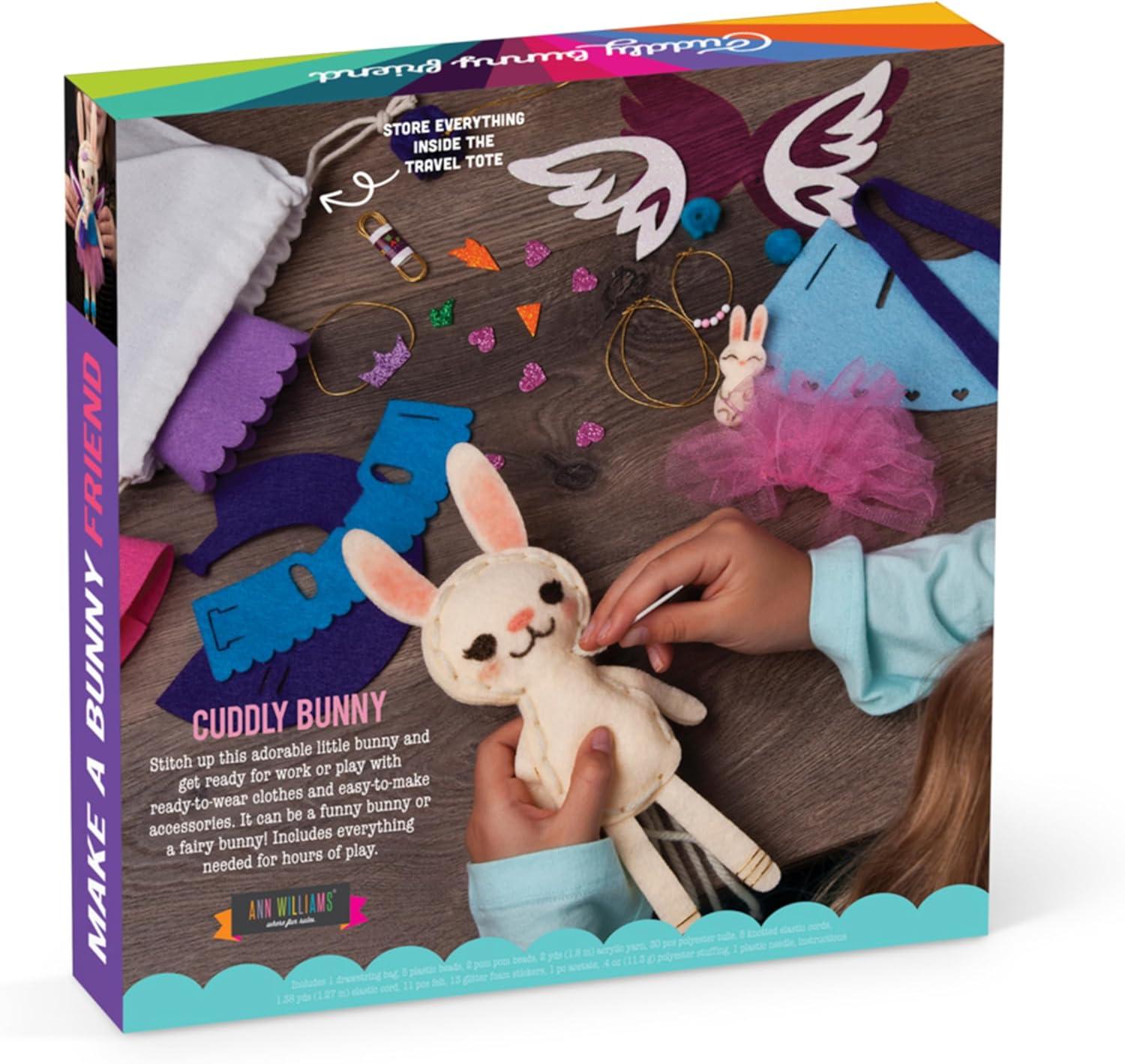 imageCrafttastic  Make a Fox Friend Craft Kit  Learn to Make 1 EasytoSew Stuffie with Clothes ampamp AccessoriesMake a Bunny Friend Craft Kit