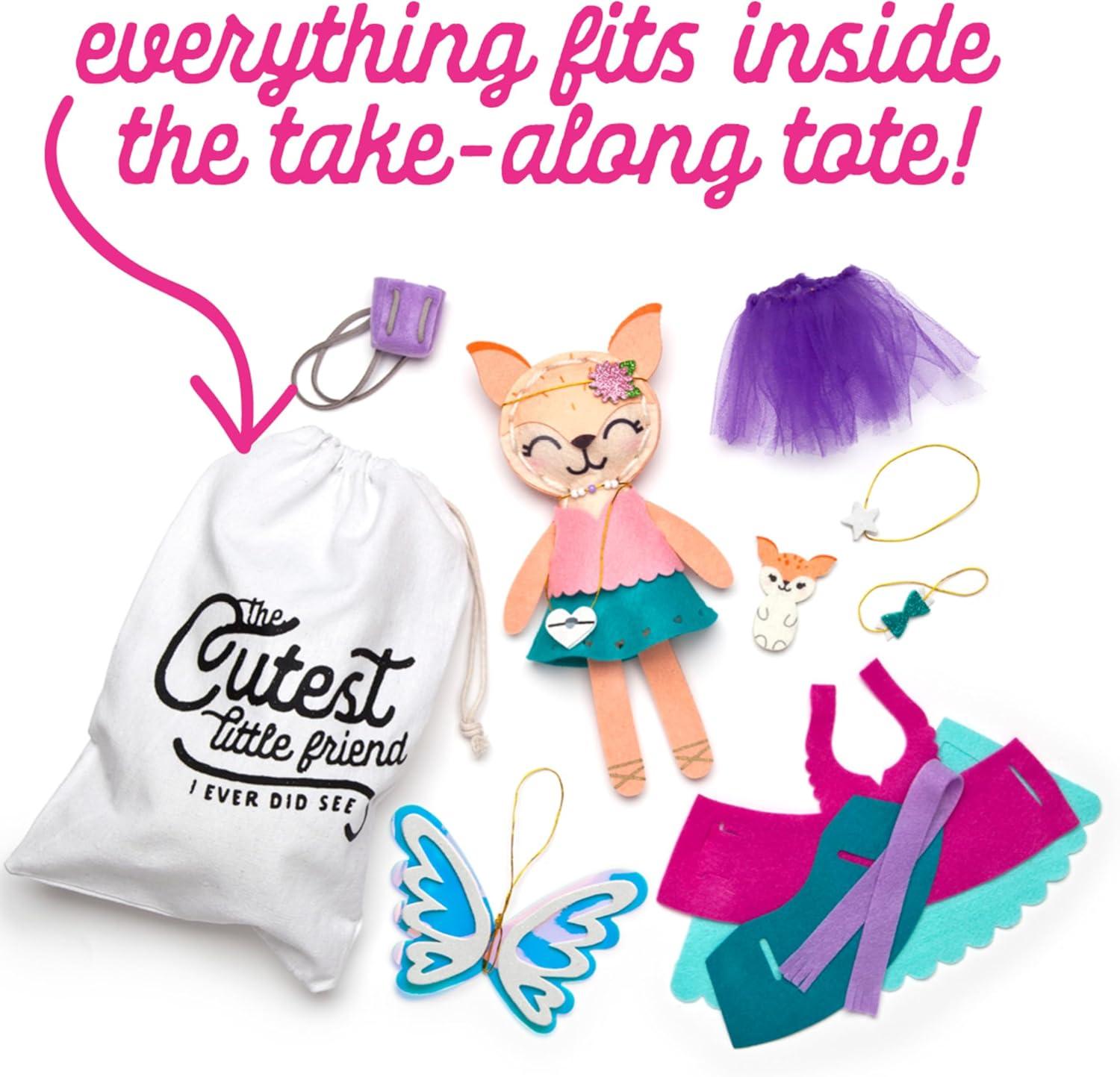 imageCrafttastic  Make a Fox Friend Craft Kit  Learn to Make 1 EasytoSew Stuffie with Clothes ampamp AccessoriesMake a Fox Friend Craft Kit