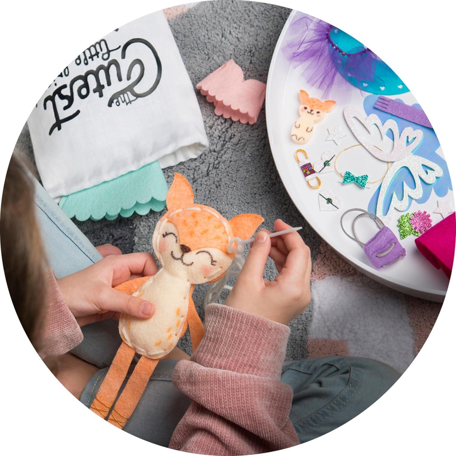 imageCrafttastic  Make a Fox Friend Craft Kit  Learn to Make 1 EasytoSew Stuffie with Clothes ampamp AccessoriesMake a Fox Friend Craft Kit