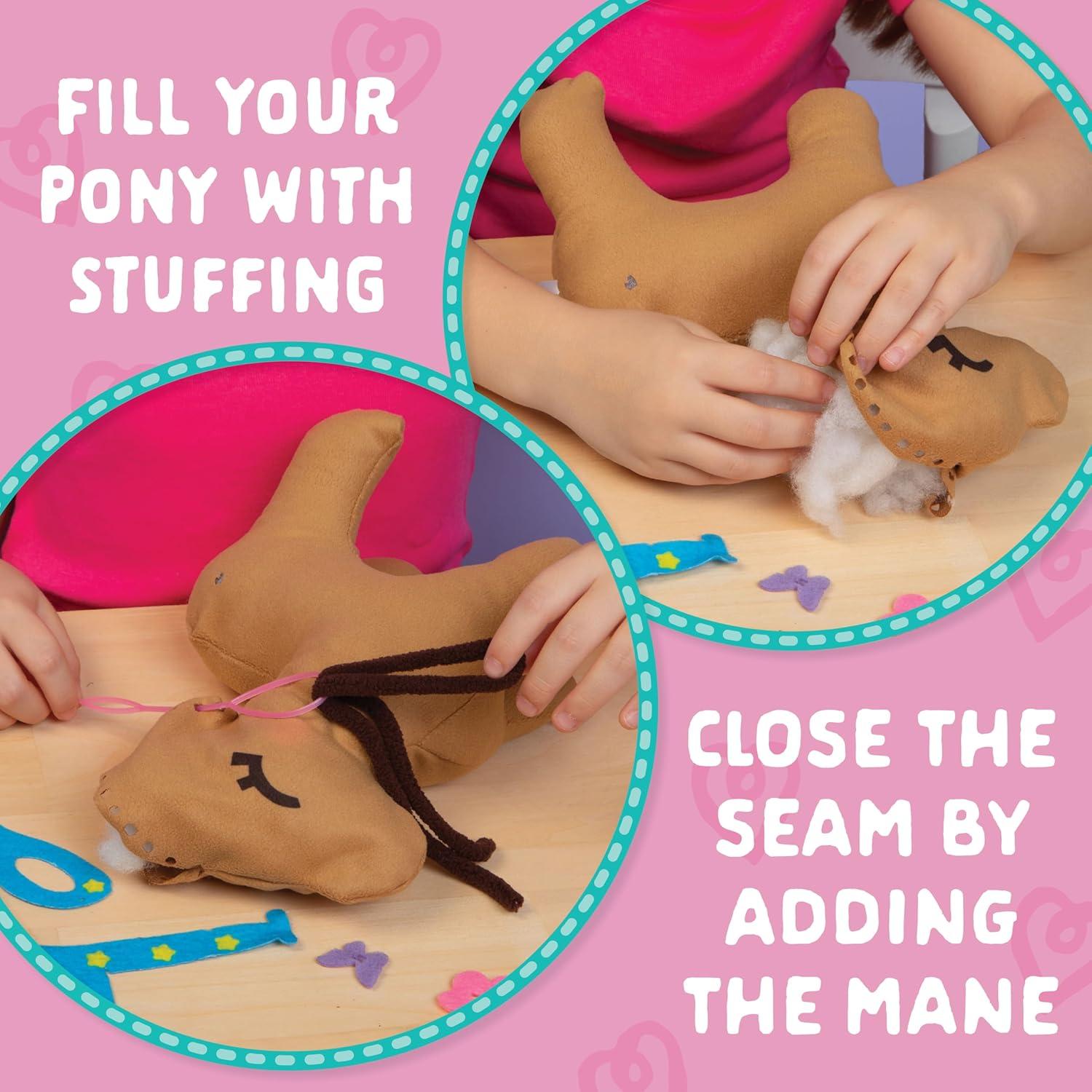 imageCrafttastic  Make a Fox Friend Craft Kit  Learn to Make 1 EasytoSew Stuffie with Clothes ampamp AccessoriesPony