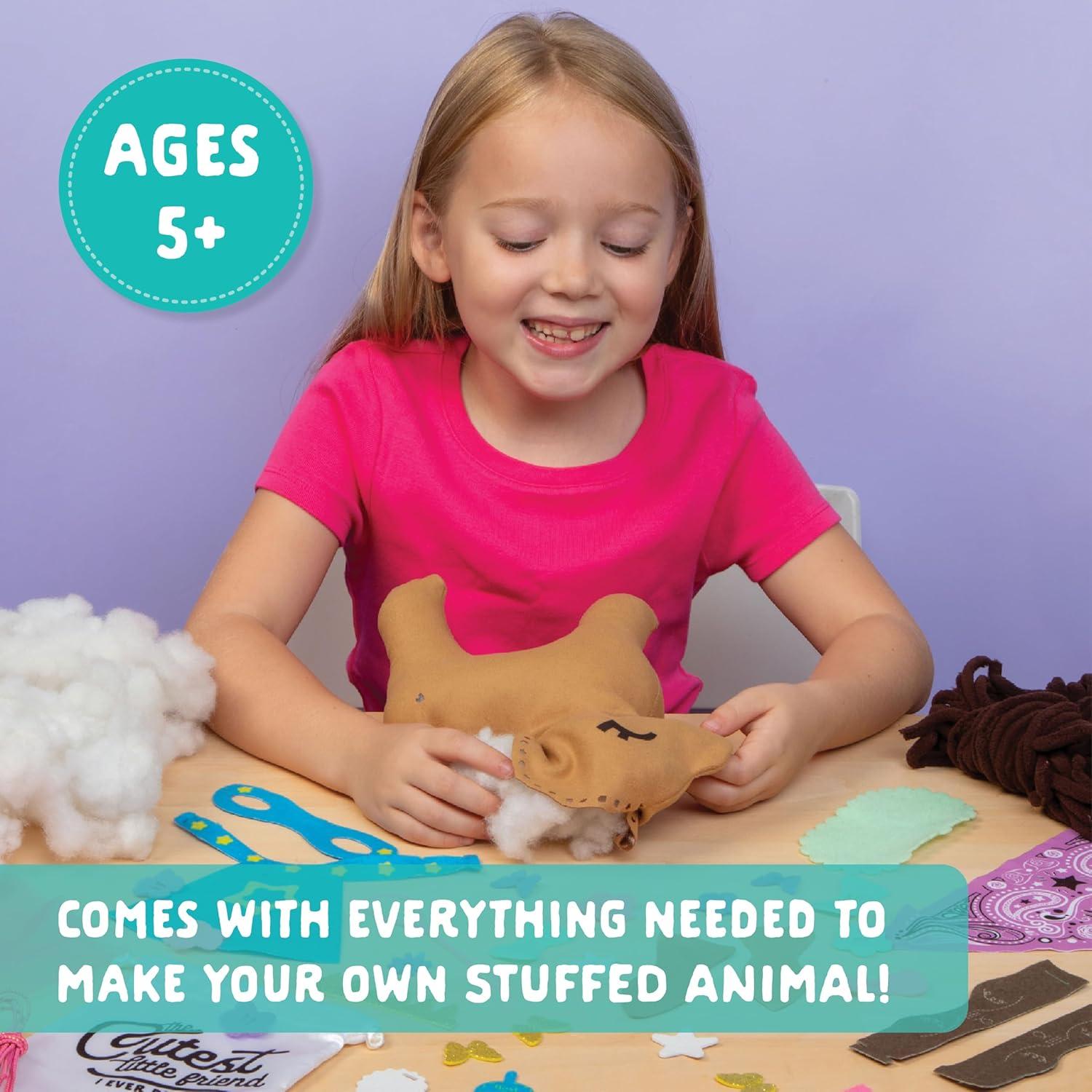 imageCrafttastic  Make a Fox Friend Craft Kit  Learn to Make 1 EasytoSew Stuffie with Clothes ampamp AccessoriesPony