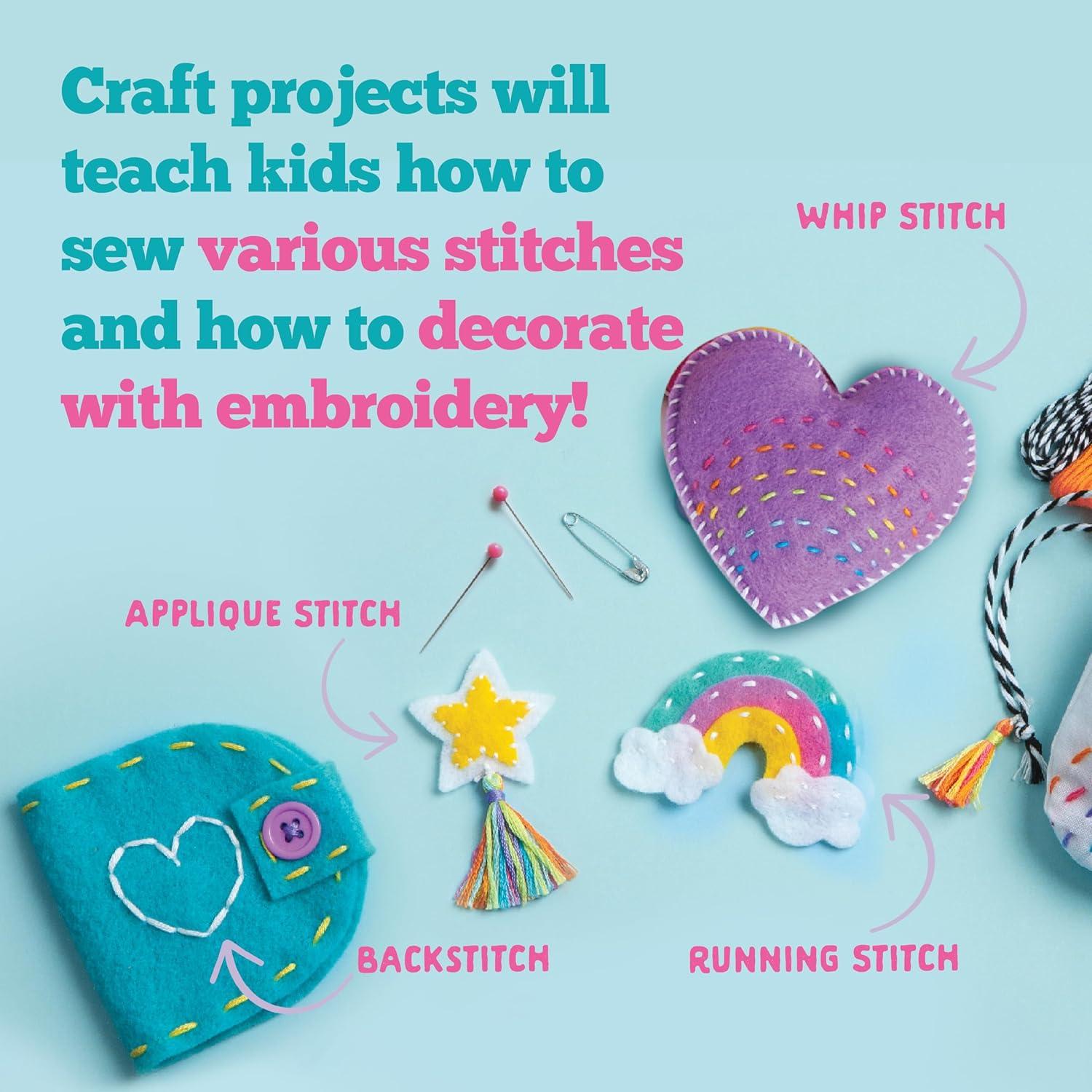 imageCrafttastic Lets Learn to Sew  Mini Sewing Kit Arts and Crafts Art Supplies Embroidery Kit for Beginners Includes Sewing Supplies EasytoFollow Instructions Arts ampamp Crafts Ages 7Lets Learn to Sew Craft Kit