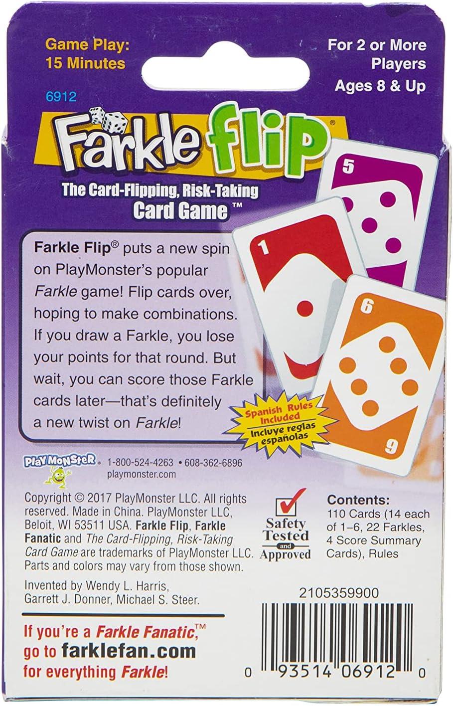 imageFarkle Classic Dice Game  Rainbow Kids Games Dice Games Family Games Travel Games Adult Games Board Games Dice Cup Dice Set Farkle Score Sheets Included Ages 8Farkle Flip