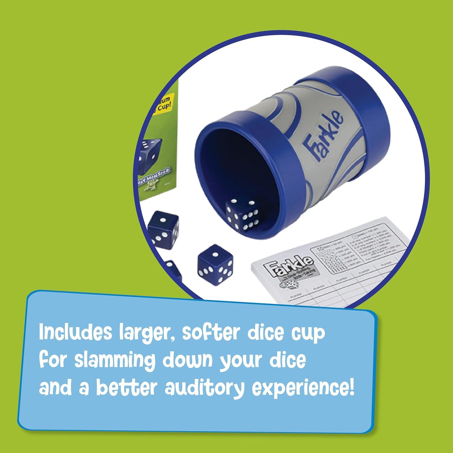 imageFarkle Classic Dice Games  Kids Family Games Travel Game Adult Games Board Game Dice Cup Dice Set Farkle Score Sheets Included Ages 8Premium