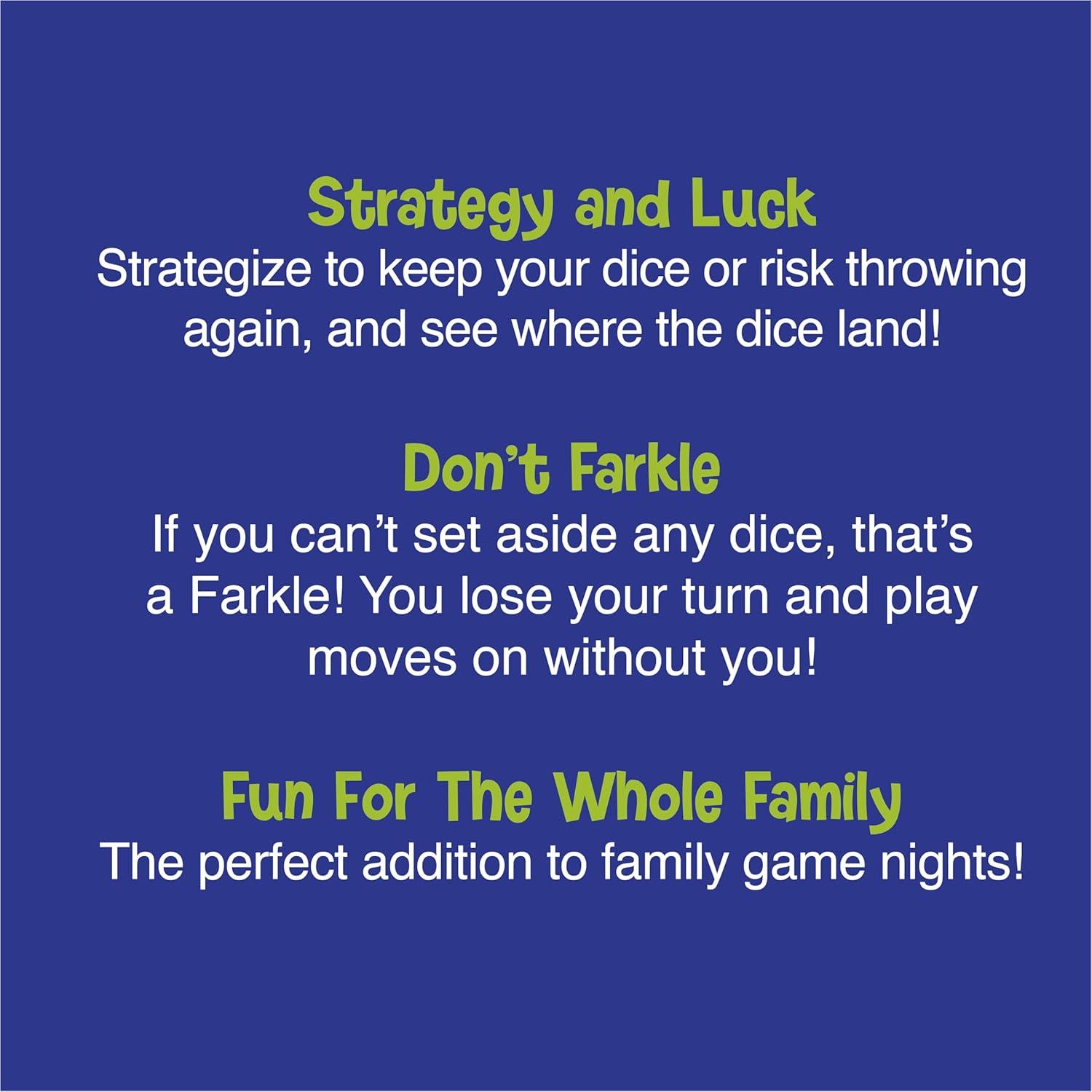 imageFarkle Classic Dice Games  Kids Family Games Travel Game Adult Games Board Game Dice Cup Dice Set Farkle Score Sheets Included Ages 8Premium