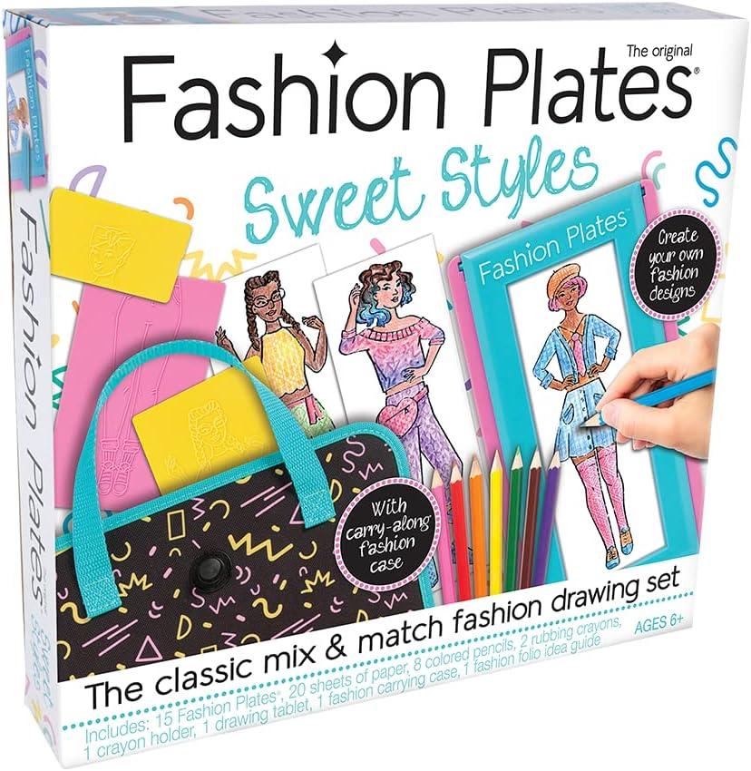 imageFashion Faces Mix ampamp Match Fashion Designer Kit for Girls Kids Arts ampamp Crafts Ages 6 Girls Fashion Hair ampamp Makeup Looks Gifts for 6 Year Old Girl Toys for Girls Little Girl Gifts Fashion PlatesSmall