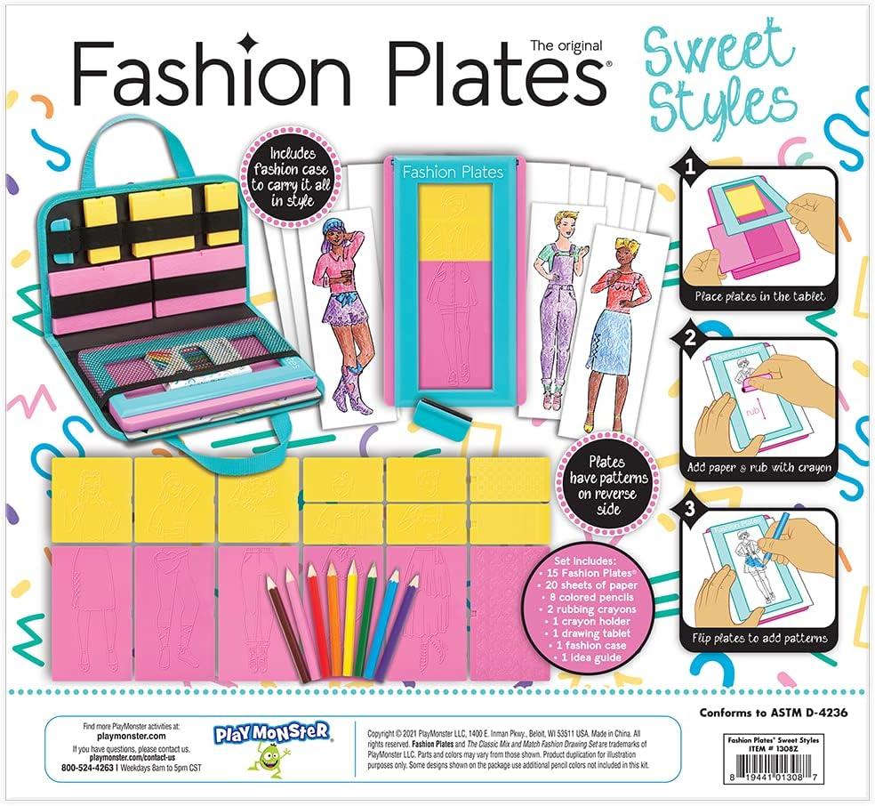 imageFashion Faces Mix ampamp Match Fashion Designer Kit for Girls Kids Arts ampamp Crafts Ages 6 Girls Fashion Hair ampamp Makeup Looks Gifts for 6 Year Old Girl Toys for Girls Little Girl Gifts Fashion PlatesSmall
