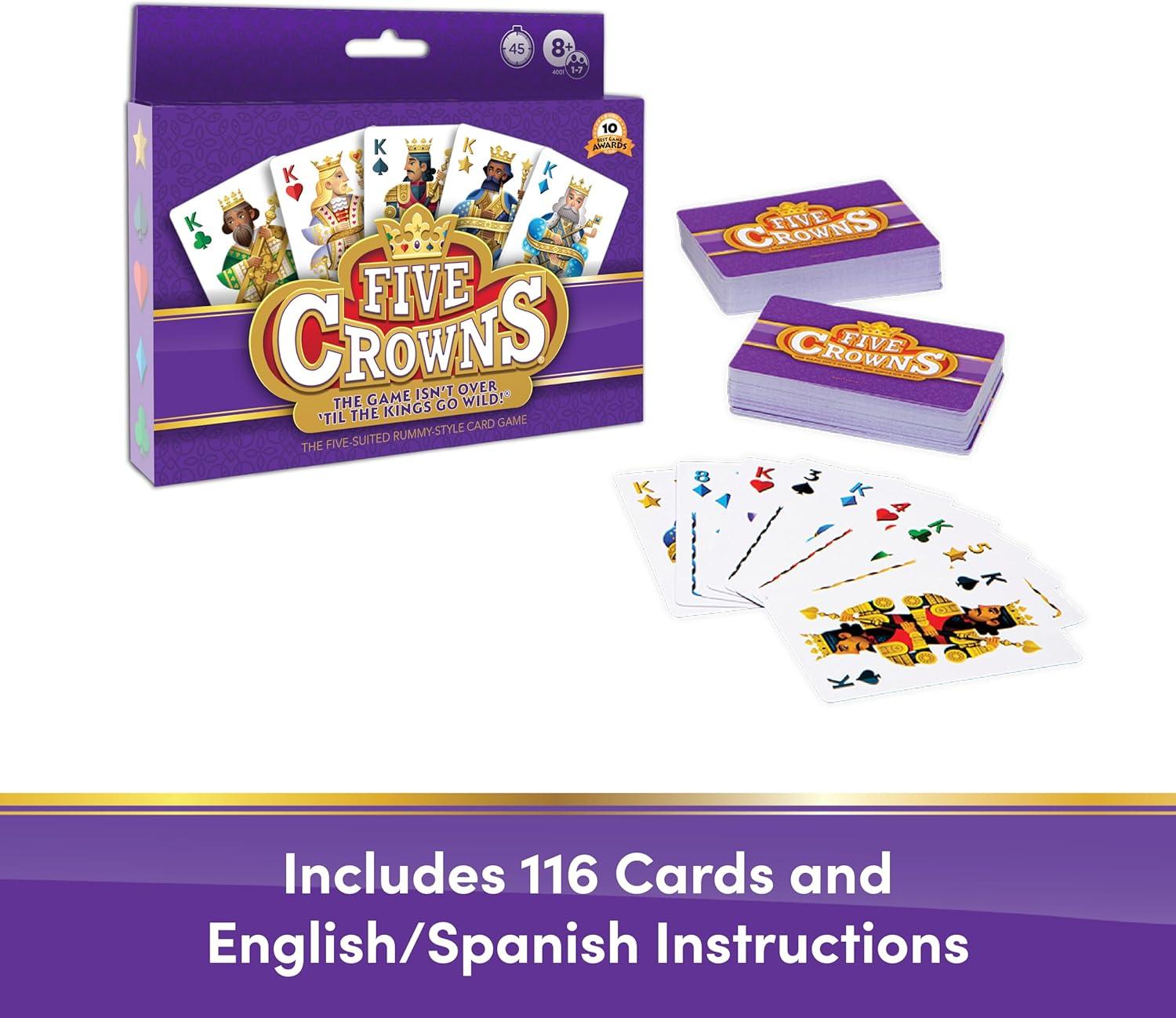 imageFive Crowns Giant Card Games  Jumbo Playing Cards Card Game for Kids and Adults Family Game Night 5 Suited Rummy Style Card Game Ages 8Card Game