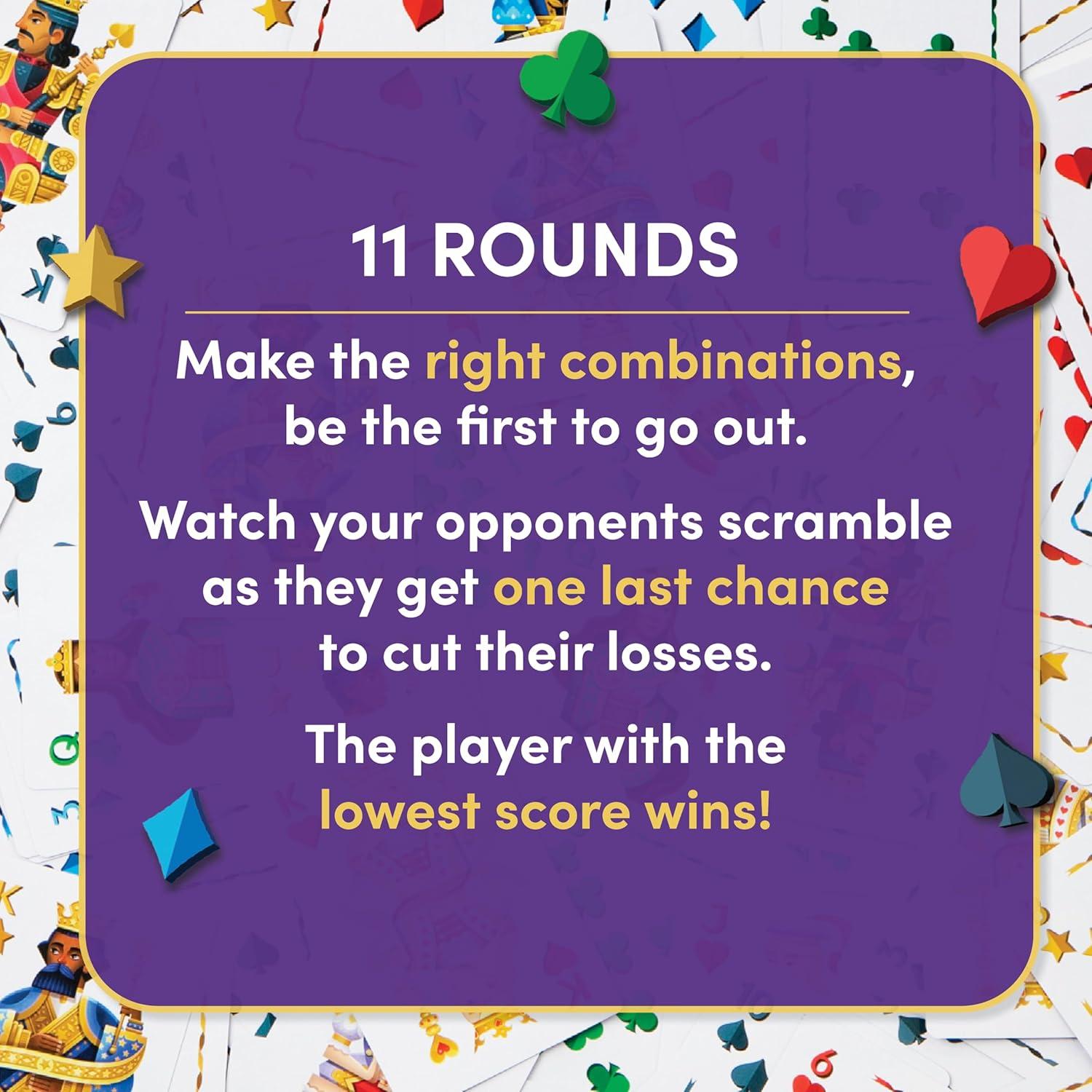 imageFive Crowns Giant Card Games  Jumbo Playing Cards Card Game for Kids and Adults Family Game Night 5 Suited Rummy Style Card Game Ages 8Five Crowns Giant