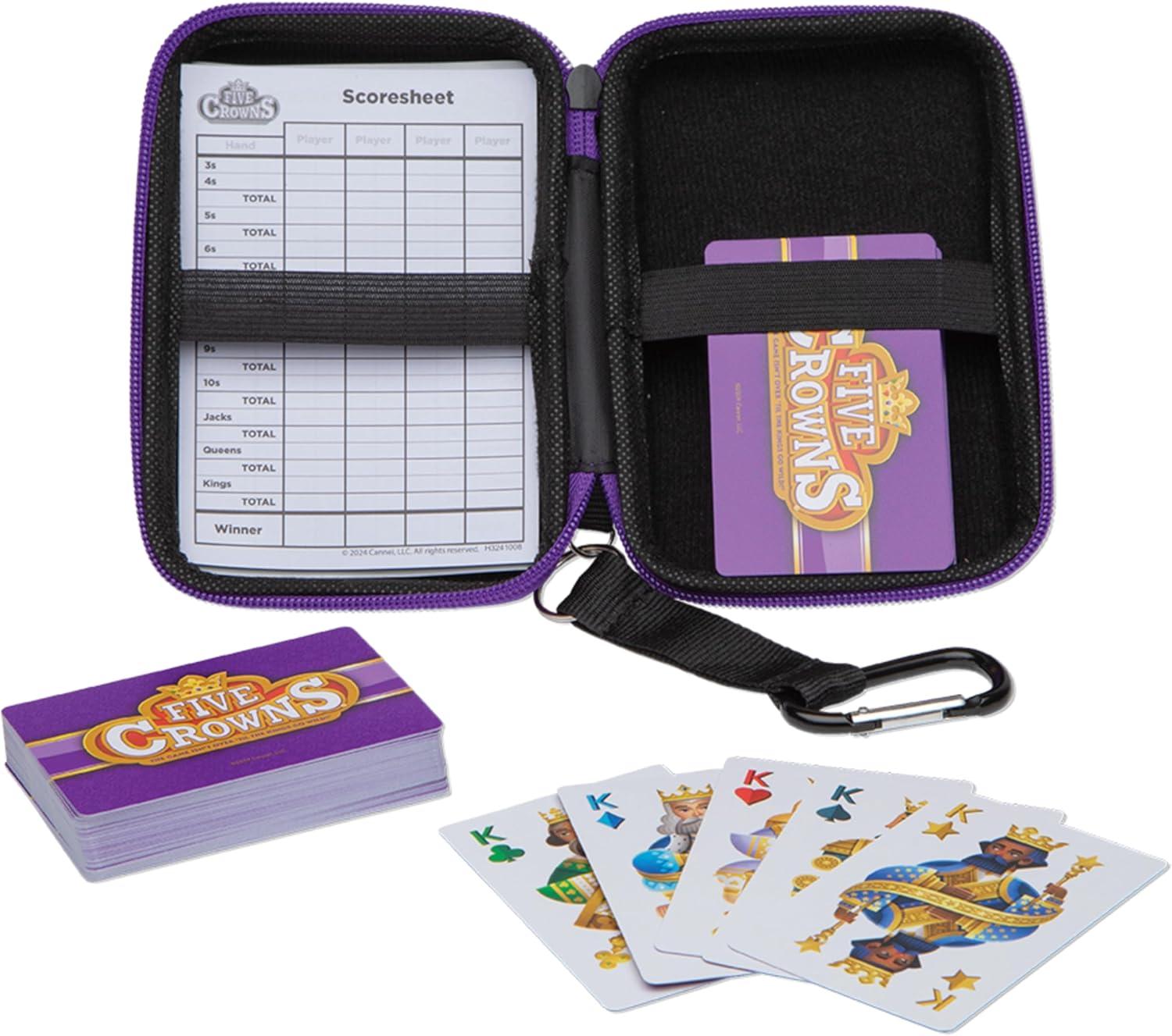 imageFive Crowns Giant Card Games  Jumbo Playing Cards Card Game for Kids and Adults Family Game Night 5 Suited Rummy Style Card Game Ages 8Five Crowns Travel