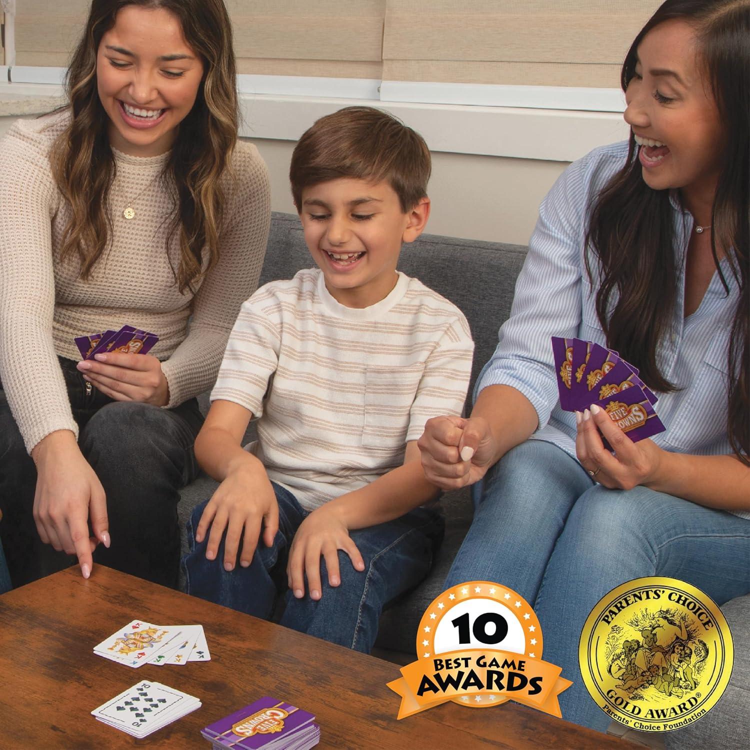 imageFive Crowns Giant Card Games  Jumbo Playing Cards Card Game for Kids and Adults Family Game Night 5 Suited Rummy Style Card Game Ages 8Five Crowns Travel