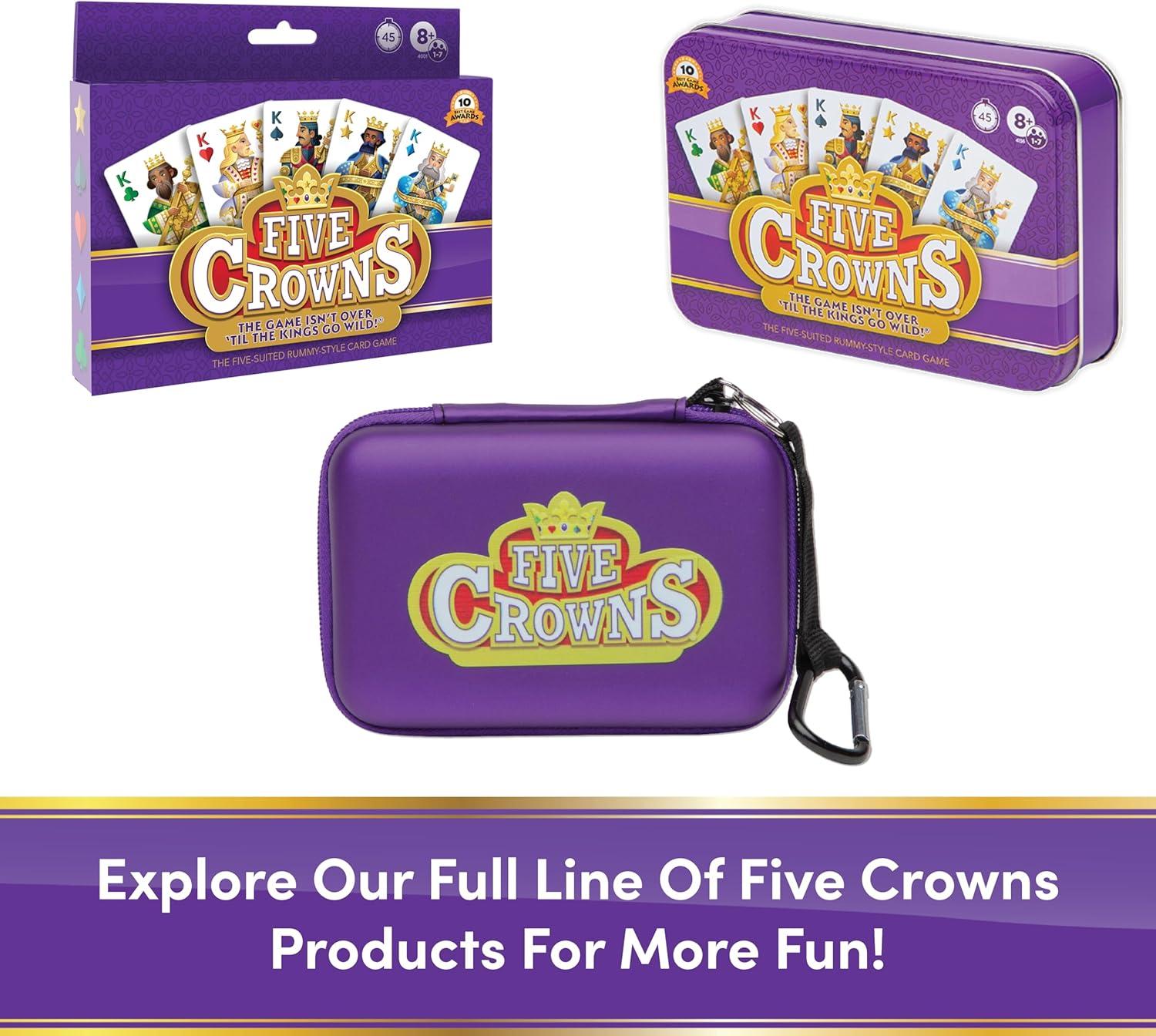 imageFive Crowns Giant Card Games  Jumbo Playing Cards Card Game for Kids and Adults Family Game Night 5 Suited Rummy Style Card Game Ages 8Five Crowns Travel