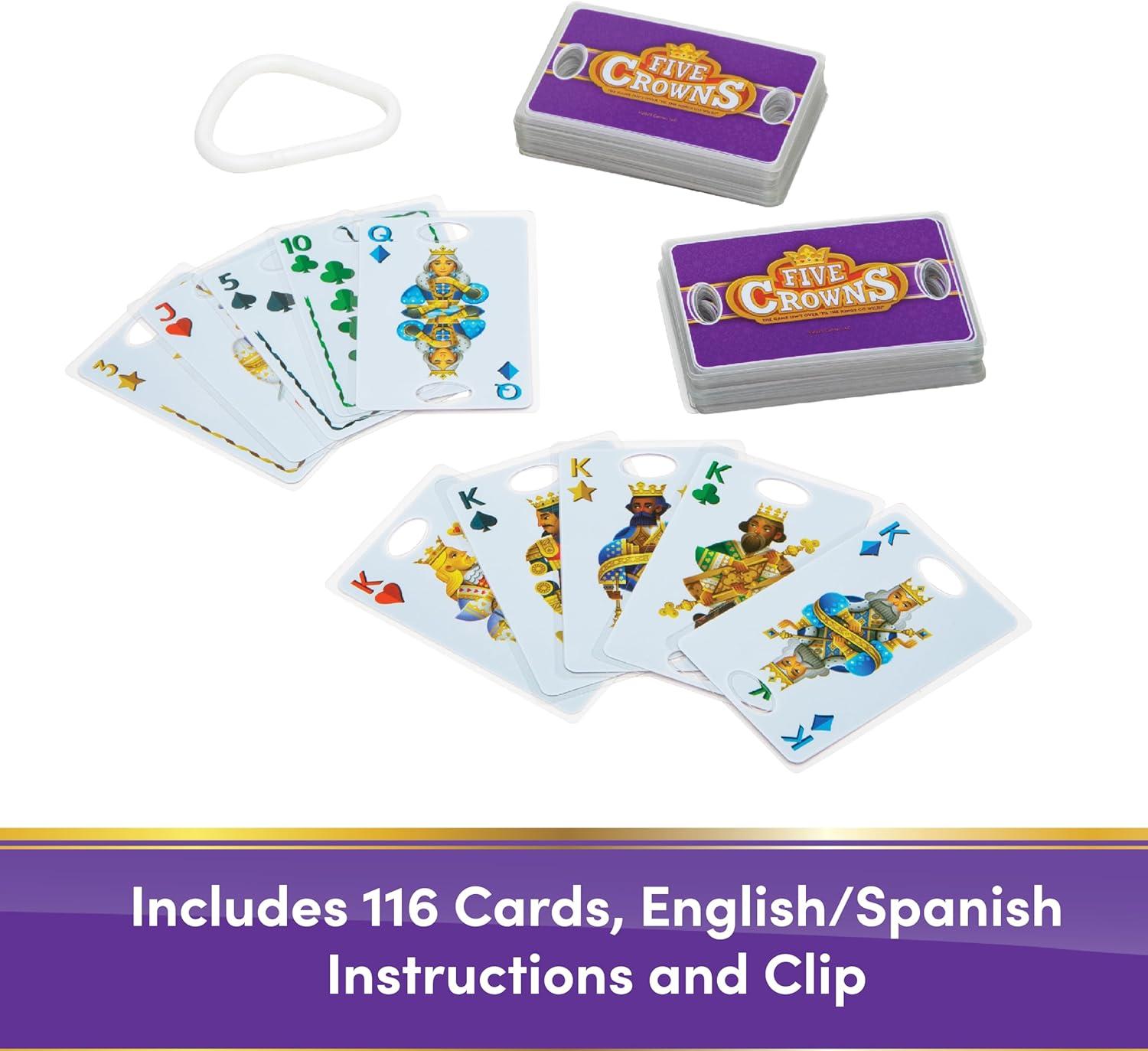 imageFive Crowns Giant Card Games  Jumbo Playing Cards Card Game for Kids and Adults Family Game Night 5 Suited Rummy Style Card Game Ages 8Five Crowns Waterproof