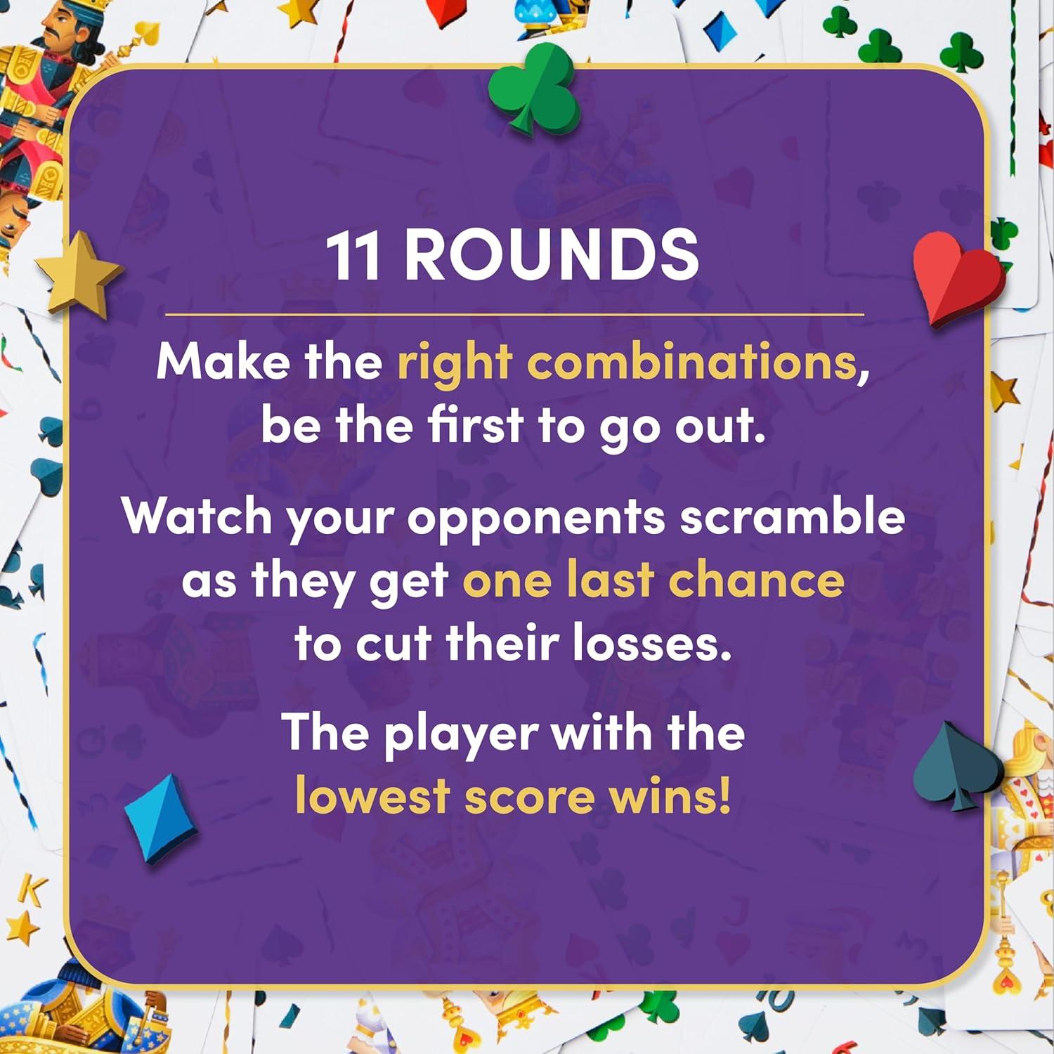 imageFive Crowns Giant Card Games  Jumbo Playing Cards Card Game for Kids and Adults Family Game Night 5 Suited Rummy Style Card Game Ages 8Five Crowns Waterproof