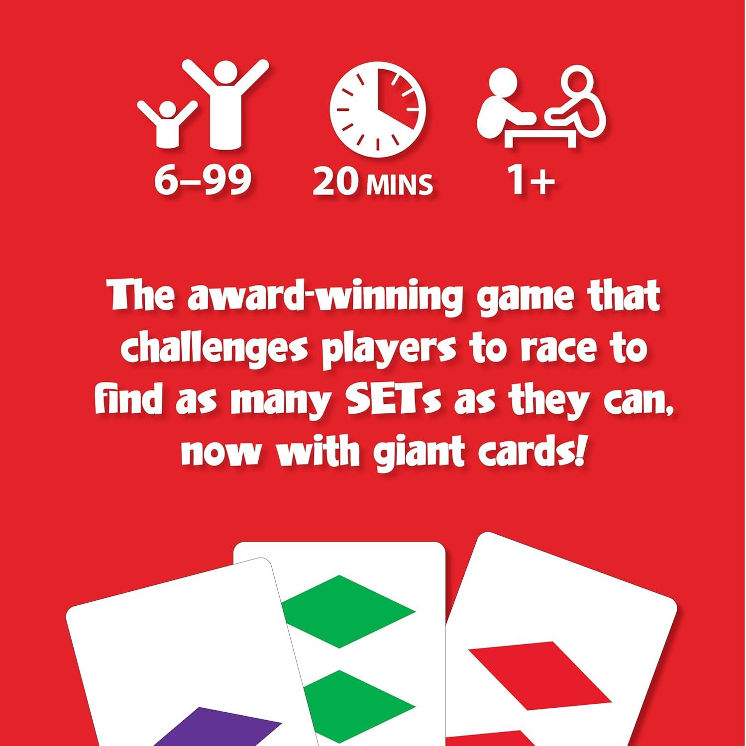 imageFive Crowns Giant Card Games  Jumbo Playing Cards Card Game for Kids and Adults Family Game Night 5 Suited Rummy Style Card Game Ages 8SET Giant