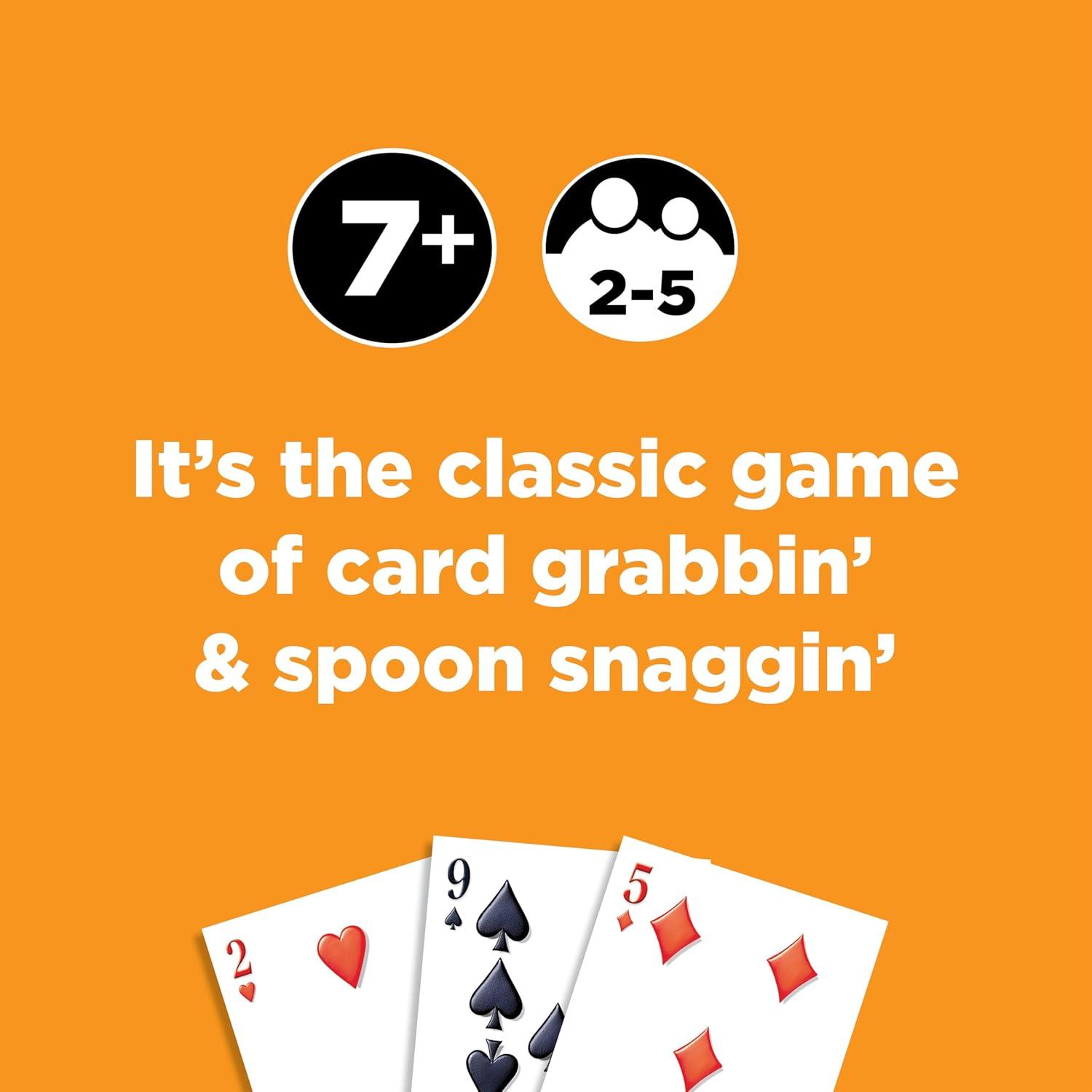 imageGiant Spoons Card Games for Kids  Spoons Game Deck of Cards Fun Family Games for Kids and Adults Playing Cards Game Night Travel Games 36 MultiPlayer Card Game Games for Adults Ages 7Spoon