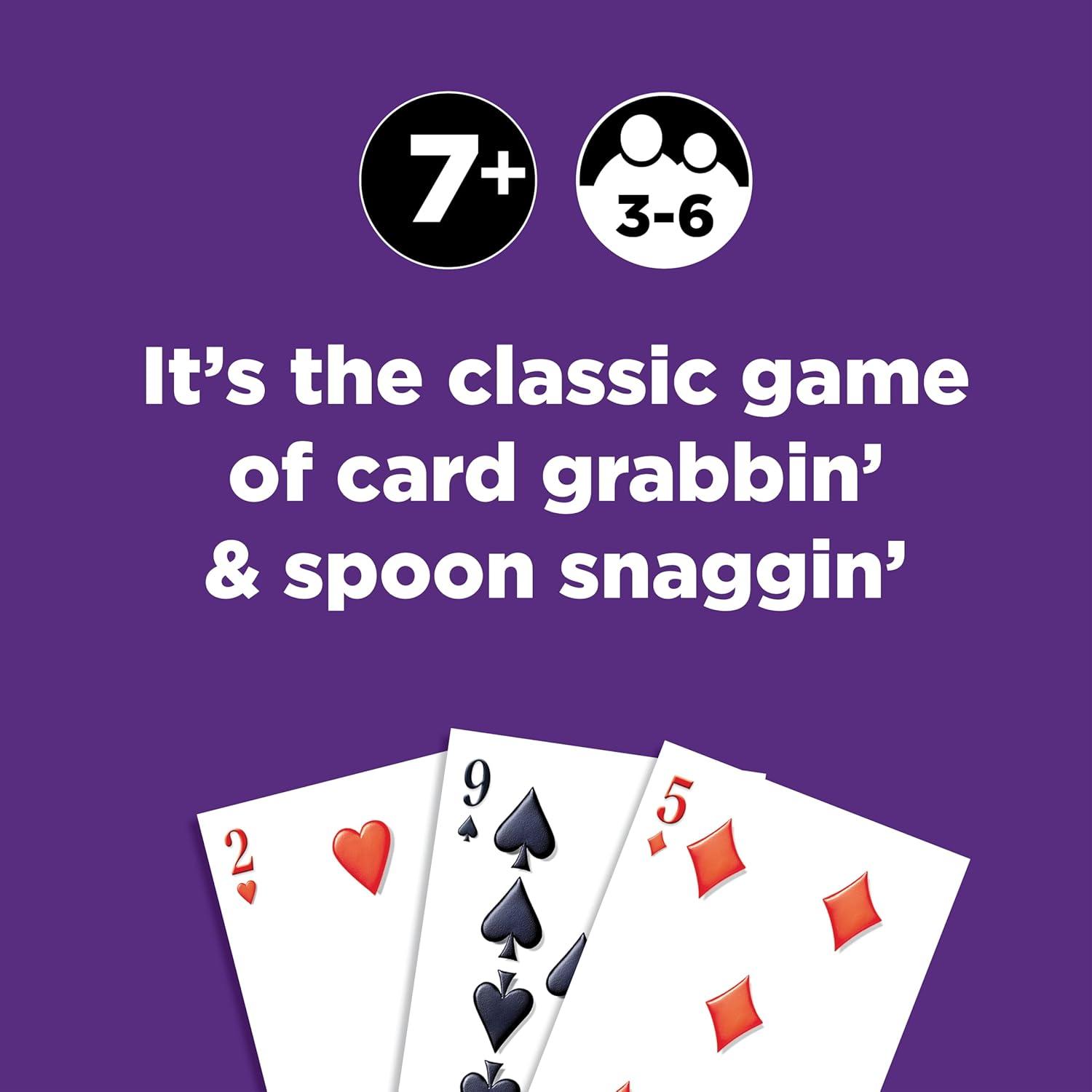 imageGiant Spoons Card Games for Kids  Spoons Game Deck of Cards Fun Family Games for Kids and Adults Playing Cards Game Night Travel Games 36 MultiPlayer Card Game Games for Adults Ages 7Spoons in Case