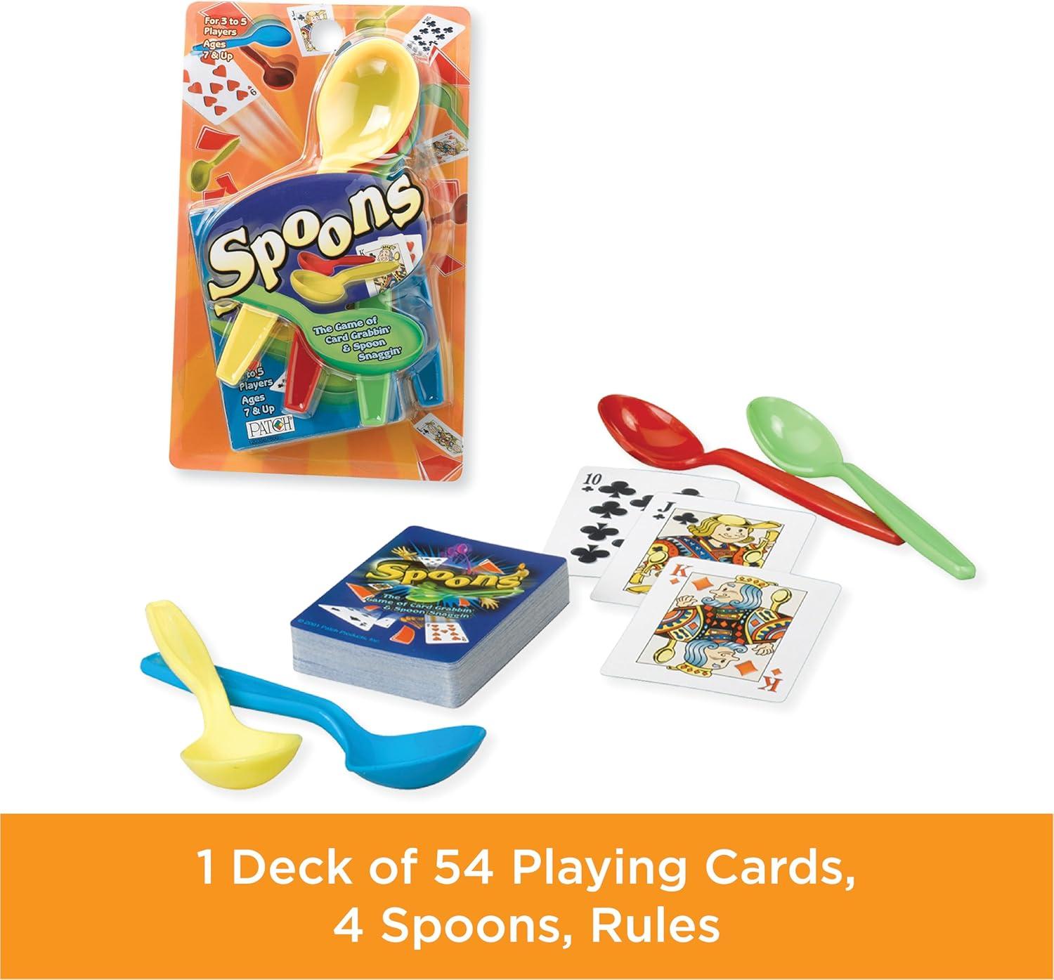 imageGiant Spoons Card Games for Kids  Spoons Game Deck of Cards Fun Family Games for Kids and Adults Playing Cards Game Night Travel Games 36 MultiPlayer Card Game Games for Adults Ages 7Spoon