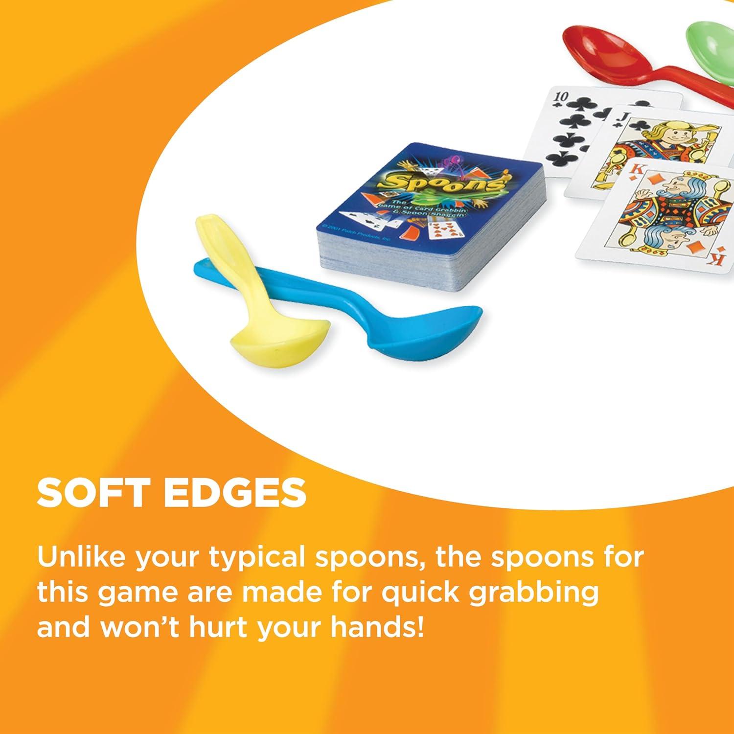 imageGiant Spoons Card Games for Kids  Spoons Game Deck of Cards Fun Family Games for Kids and Adults Playing Cards Game Night Travel Games 36 MultiPlayer Card Game Games for Adults Ages 7Spoon
