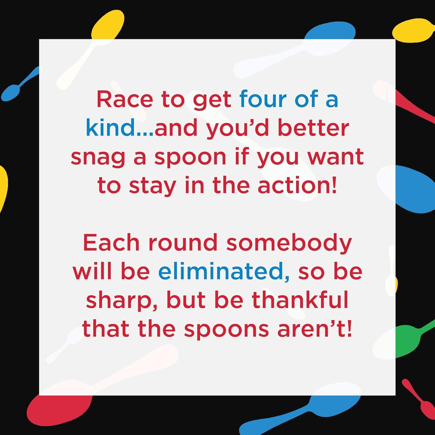 imageGiant Spoons Card Games for Kids  Spoons Game Deck of Cards Fun Family Games for Kids and Adults Playing Cards Game Night Travel Games 36 MultiPlayer Card Game Games for Adults Ages 7Giant Spoons