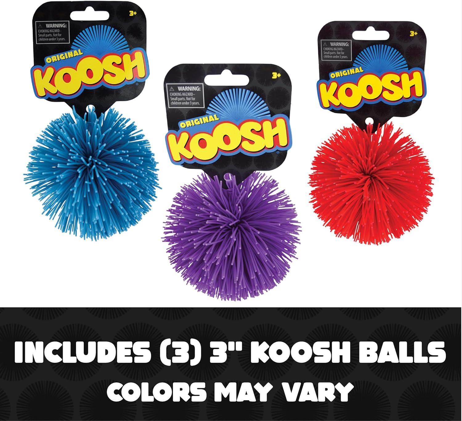 imageKoosh Balls 3 inch 3 Pack Assorted Colors  Kids Beach ampamp Outdoor Fun Ages 33 Inch 3 Pack