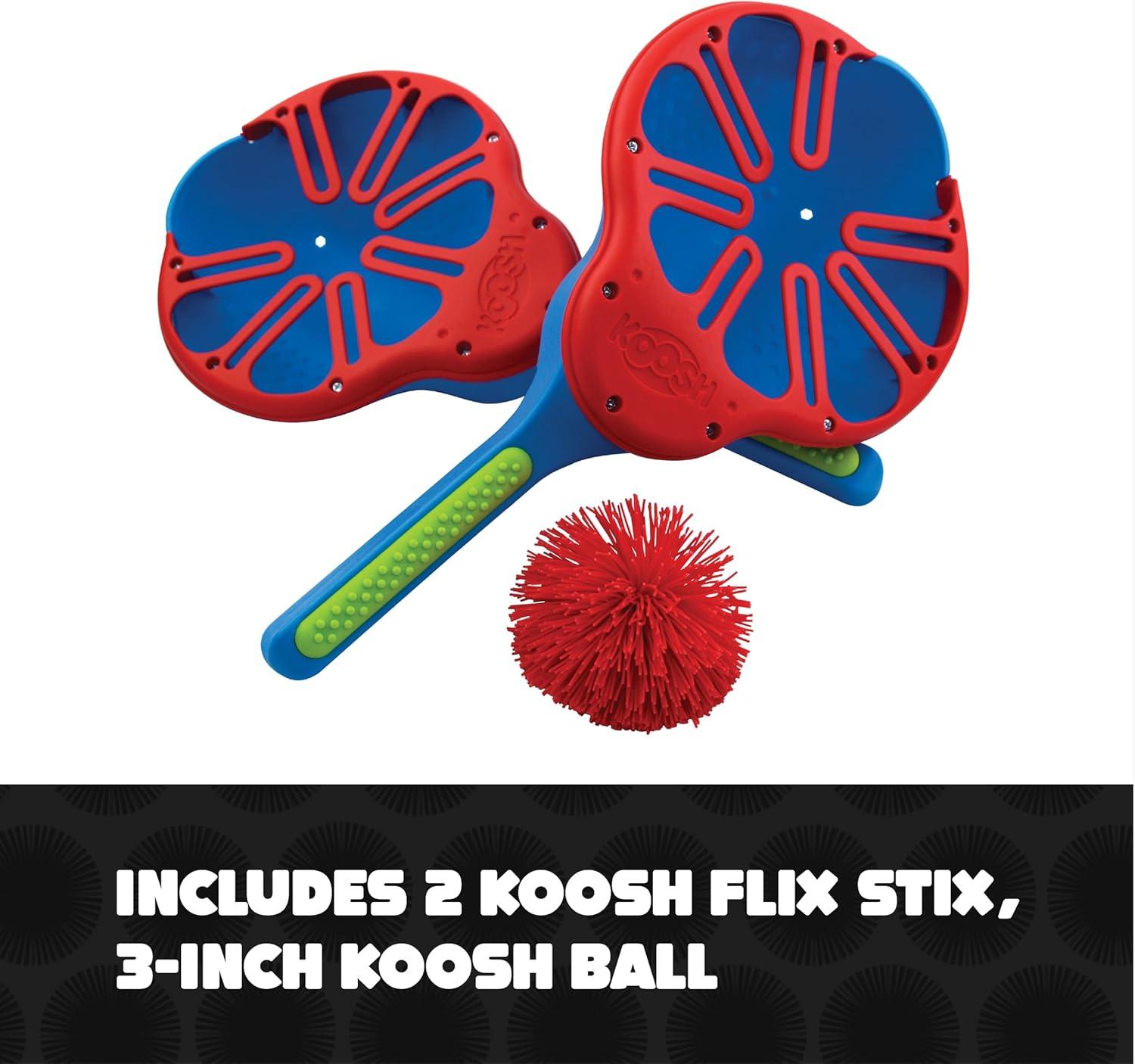 imageKoosh Flix Stix  Kids Outdoor Toys Beach Toys Plays Like Lacrosse Kids Games Outdoor Games for Adults and Family Ball Included Outdoor Play Toys ScreenFree Ages 6BlueRed