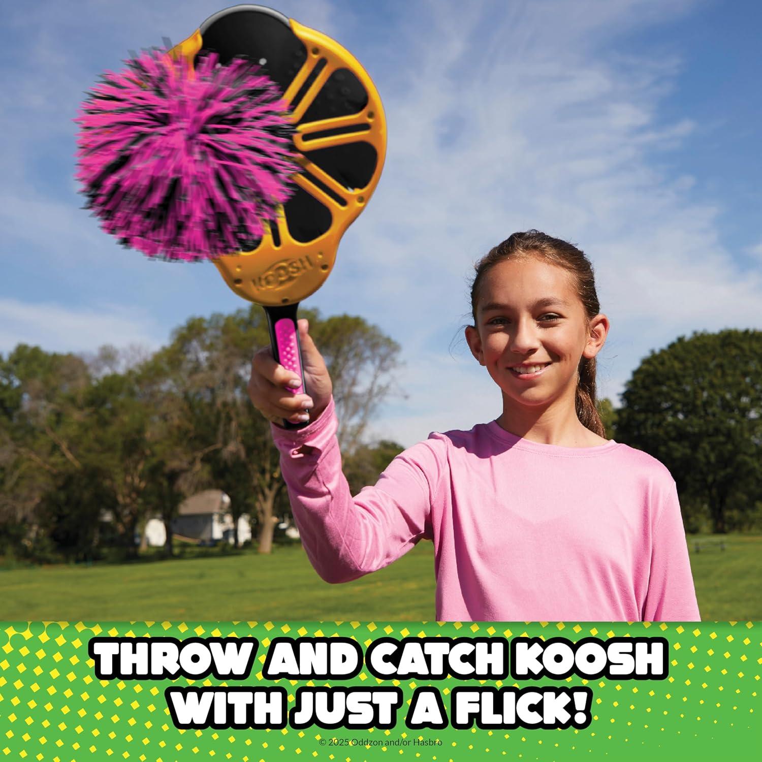 imageKoosh Flix Stix  Kids Outdoor Toys Beach Toys Plays Like Lacrosse Kids Games Outdoor Games for Adults and Family Ball Included Outdoor Play Toys ScreenFree Ages 6Neon