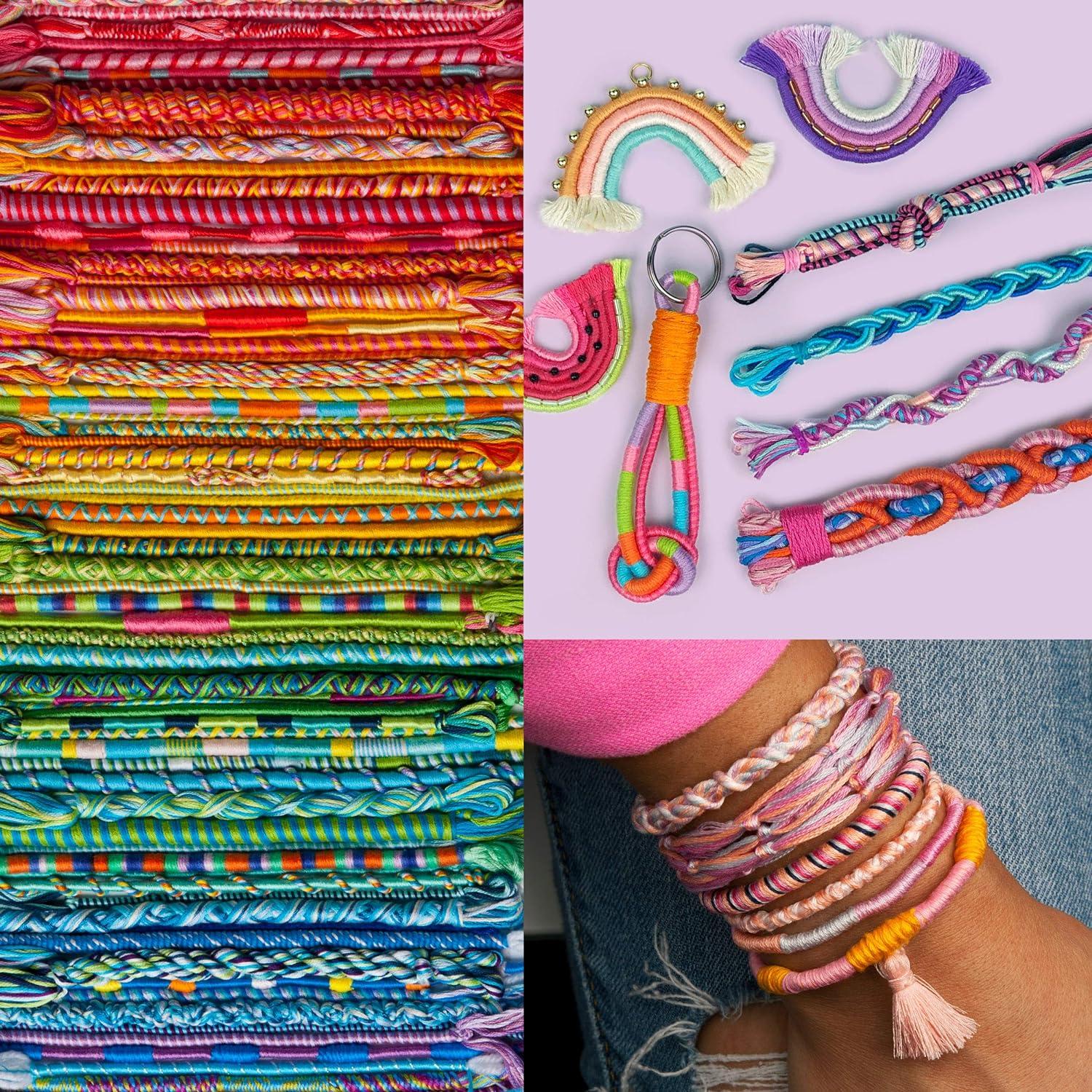 imageLoopdedoo Colorspin Electric Friendship Bracelet Maker Kit  Make Bracelets in Minutes for Birthdays and Friendship Gifts  Make 15 Bracelets Design Markers Included Ages 6Original