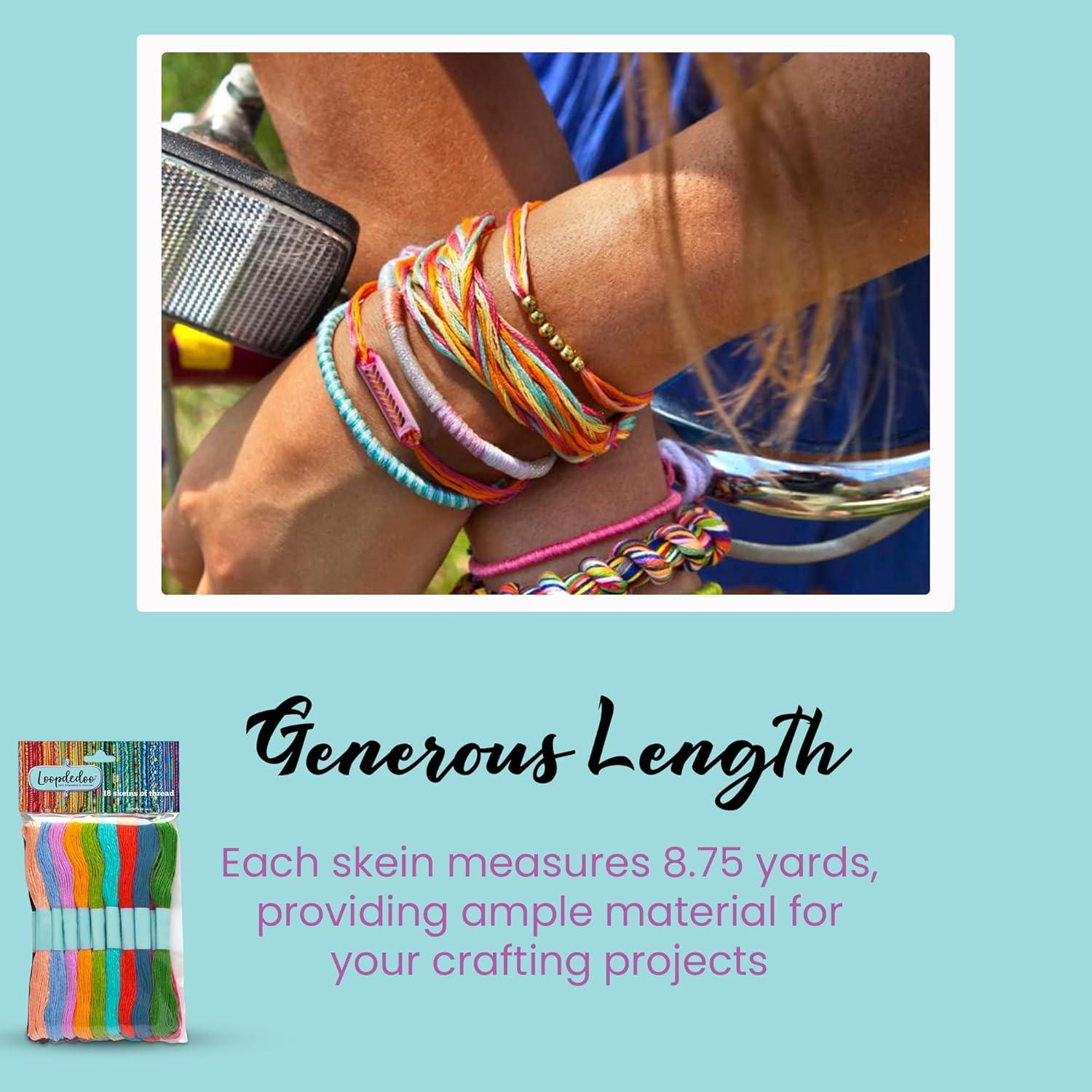 imageLoopdedoo Colorspin Electric Friendship Bracelet Maker Kit  Make Bracelets in Minutes for Birthdays and Friendship Gifts  Make 15 Bracelets Design Markers Included Ages 6Refill