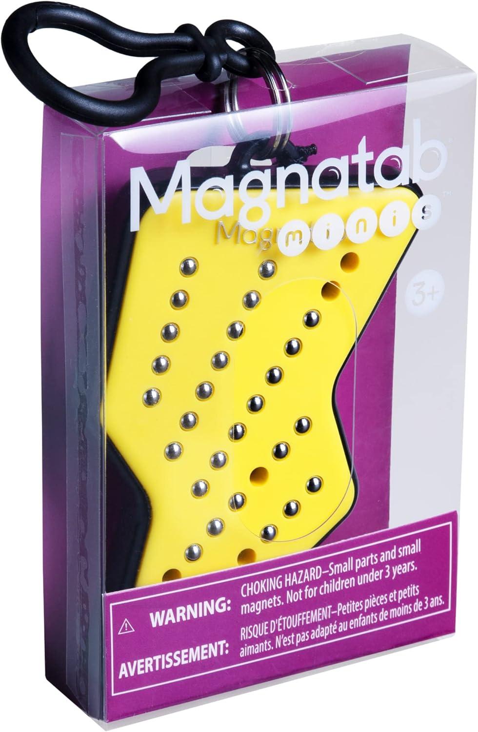 imageMagnatab Minis  Sensory Toys Magnetic Drawing Tool Toddler Writing Practice Sensory Play Fidget Toys Stylus Included TravelFriendly Ages 3  CactusLightning Bolt