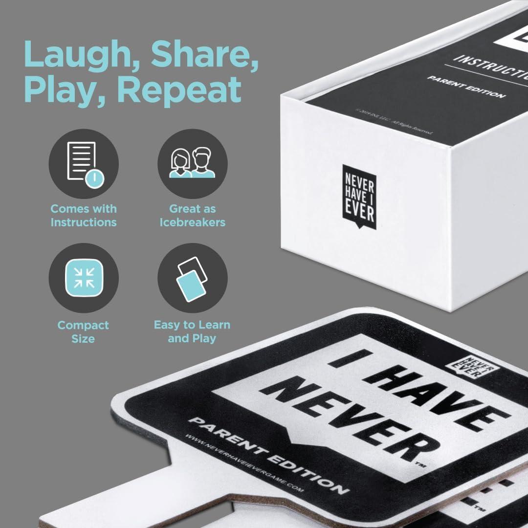 imageNever Have I Ever  The Ultimate Party Game for Bachelorette Parties Ladies Nights Girlfriends Game Nights and Social Gatherings  Paddles Included  Intended for Mature Adult Women Ages 17Parent Edition