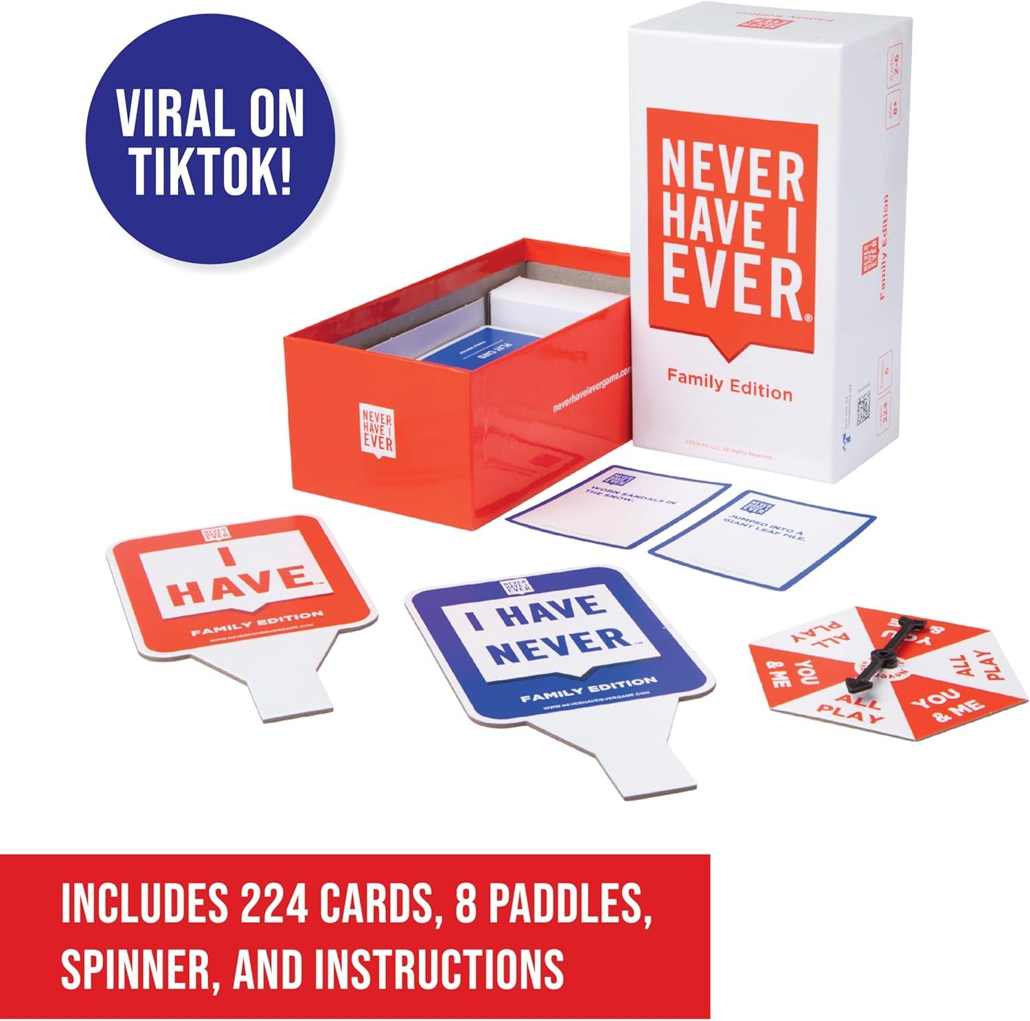 imageNever Have I Ever  The Ultimate Party Game for Bachelorette Parties Ladies Nights Girlfriends Game Nights and Social Gatherings  Paddles Included  Intended for Mature Adult Women Ages 17Family Edition