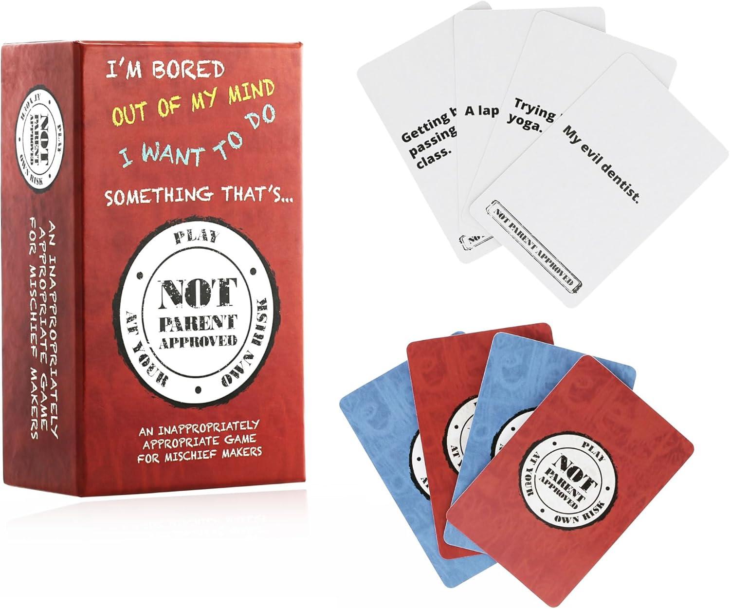 imageNot Parent Approved  The Hilarious Family Game Night Card Game for Kids Teens ampamp Tweens The Perfect Funny Christmas ampamp Birthday Gift for Boys ampamp GirlsA Original Game