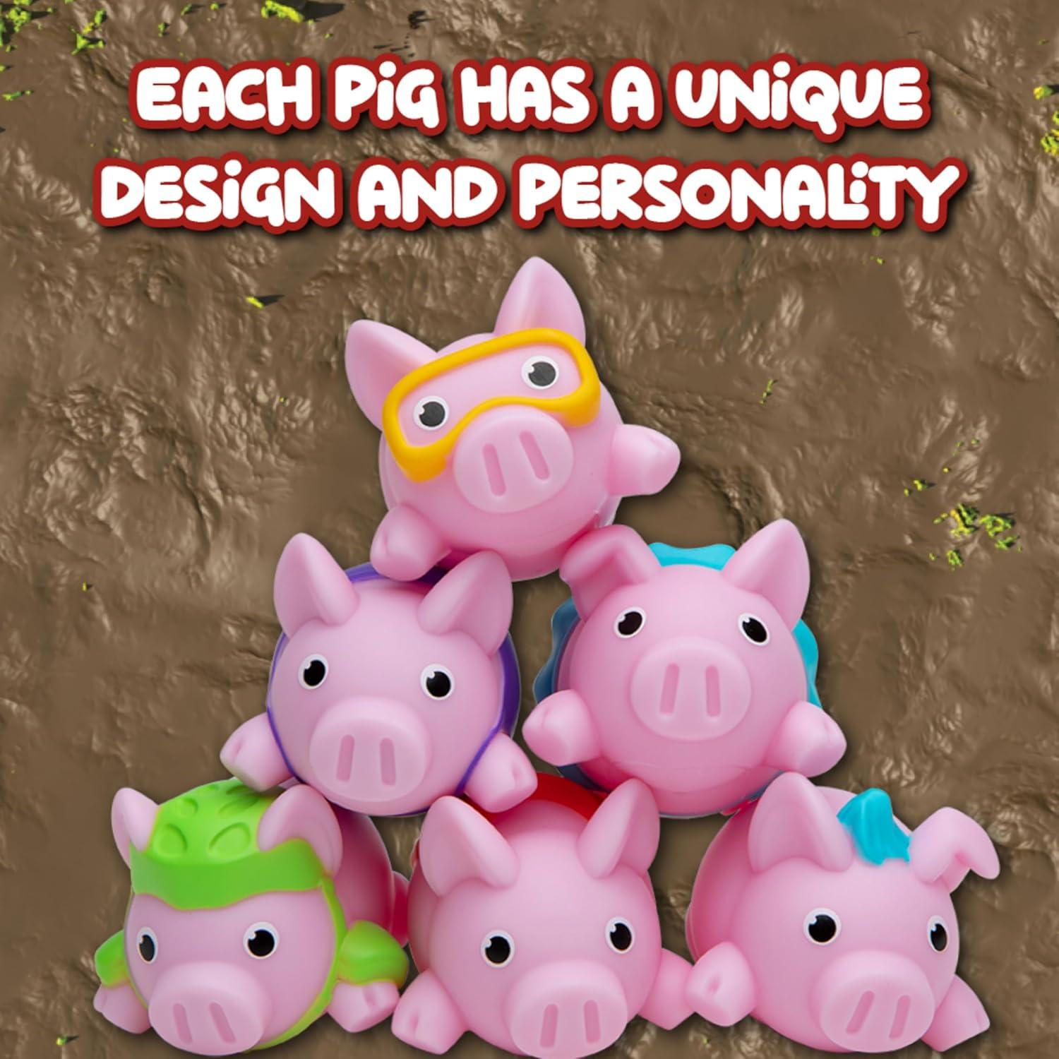 imagePlayMonster Dont Flush The Fish Game  HandEye Coordination Strategy Board Games for Family Game Night for Kids and Adults Easy Assembly Multiplayer Ages 4Pigs on Trampolines