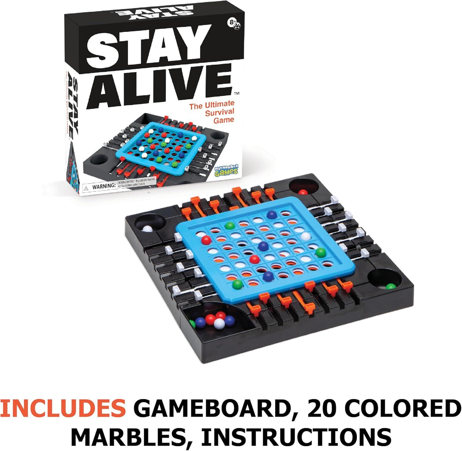 imagePlayMonster Dont Flush The Fish Game  HandEye Coordination Strategy Board Games for Family Game Night for Kids and Adults Easy Assembly Multiplayer Ages 4Stay Alive