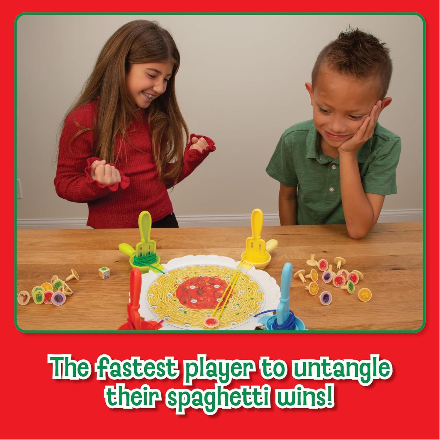 imagePlayMonster Ready Set Spaghetti Board Game  Kids Games Family Game MultiPlayer Board Games for Family Night Preschool Toys HandEyeCoordination Game Ages 6Ready Set Spaghetti
