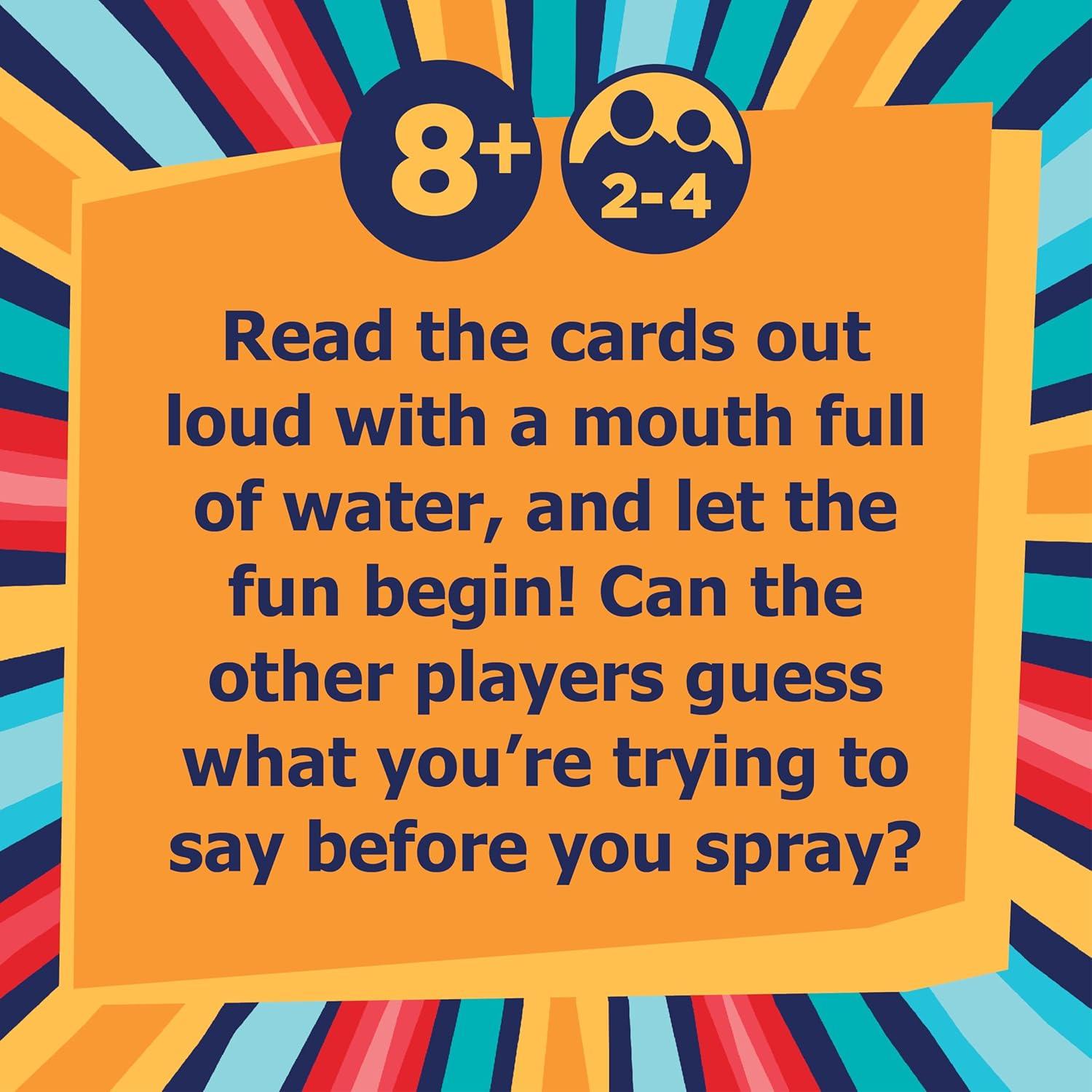 imagePlayMonster Swallow Your Words Card Games  Board Game for Family Game Night Sip It Say It Dont Spray It Multiplayer Game Guess The Phrase Before The Timer Runs Out Ages 8Swallow Your Words